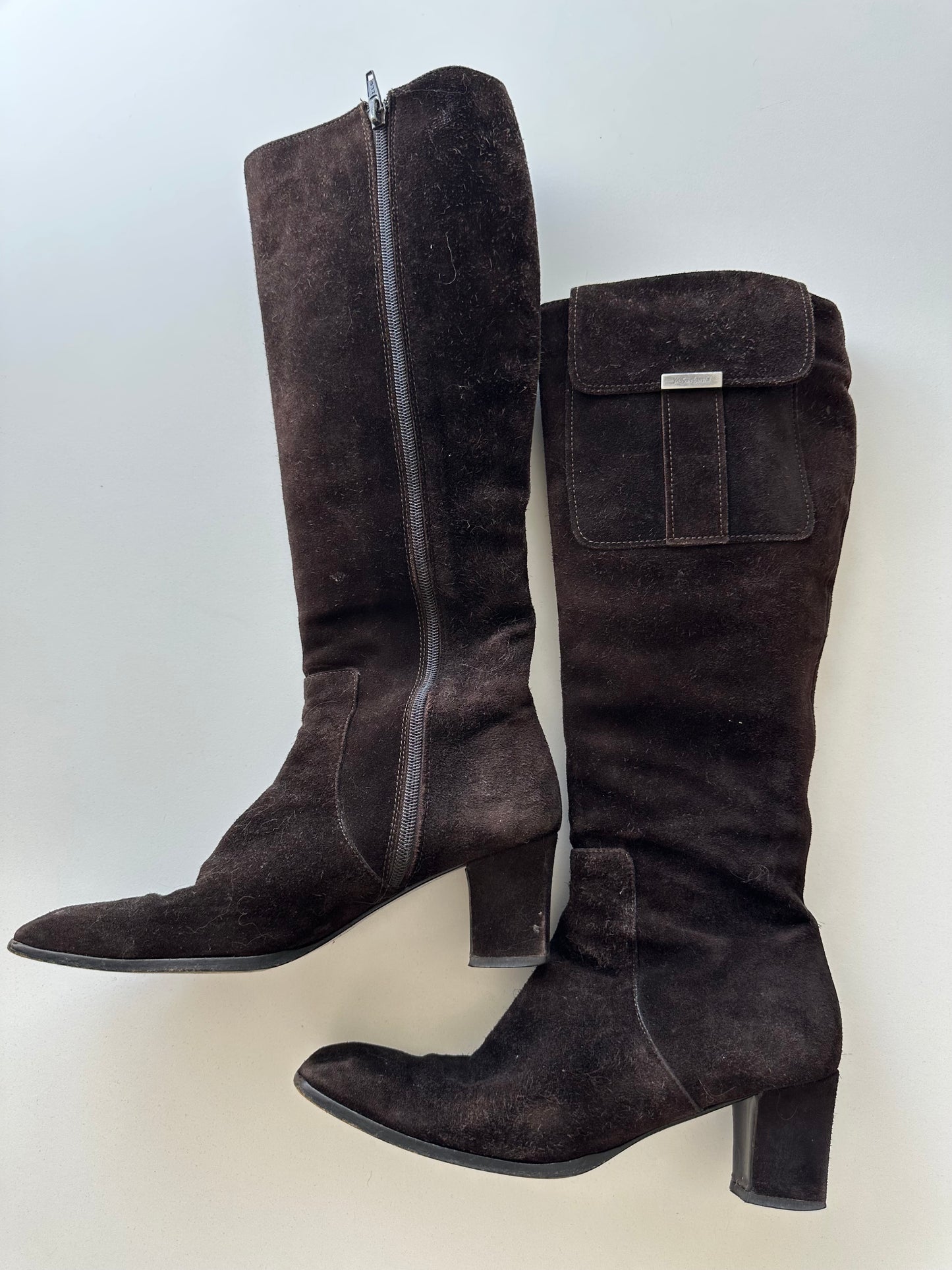 YSL Suede pocket boot (38.5)