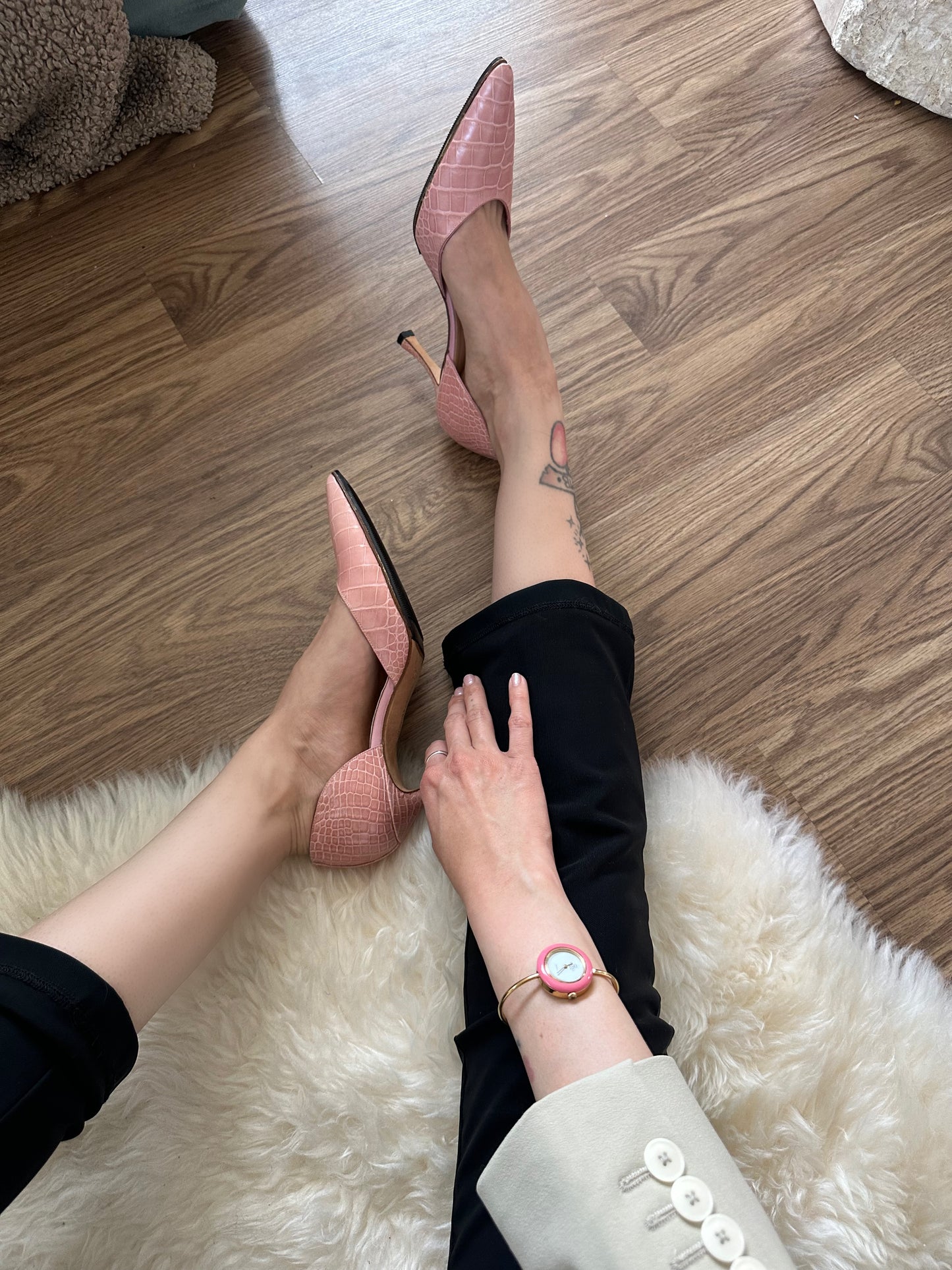 Manolo Blahnik Croc Heel (36.5)