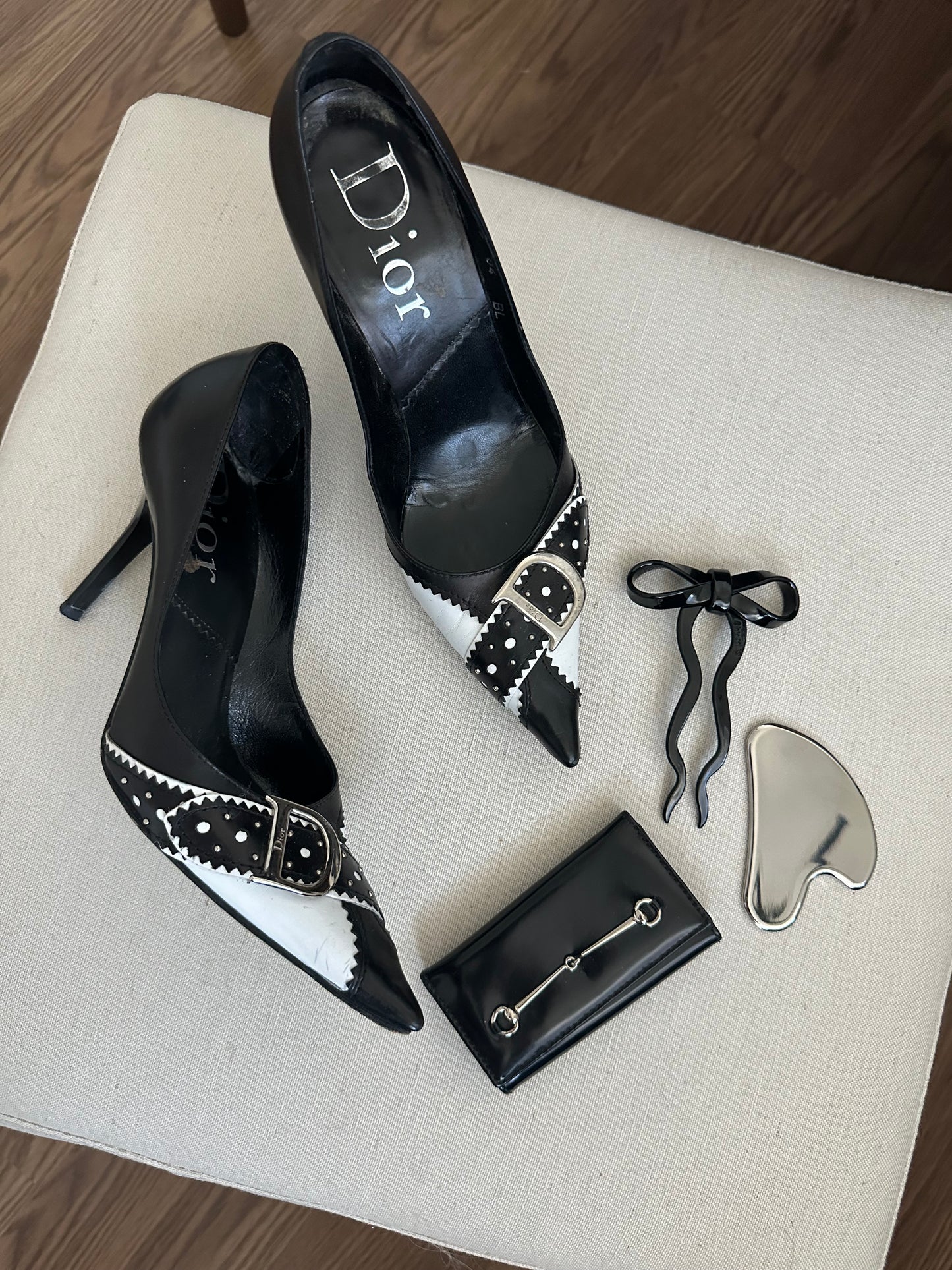 Dior ‘D’ Buckle Heel (37)