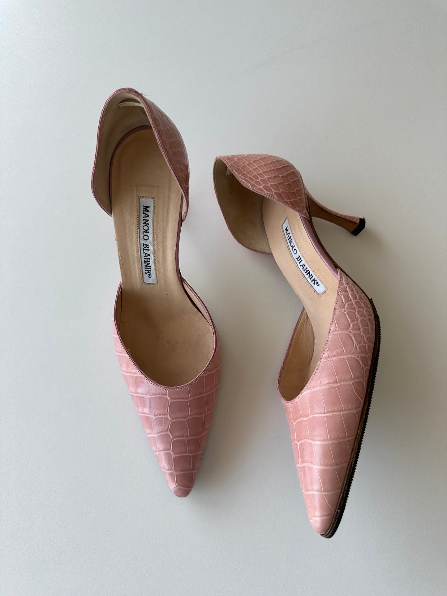Manolo Blahnik Croc Heel (36.5)