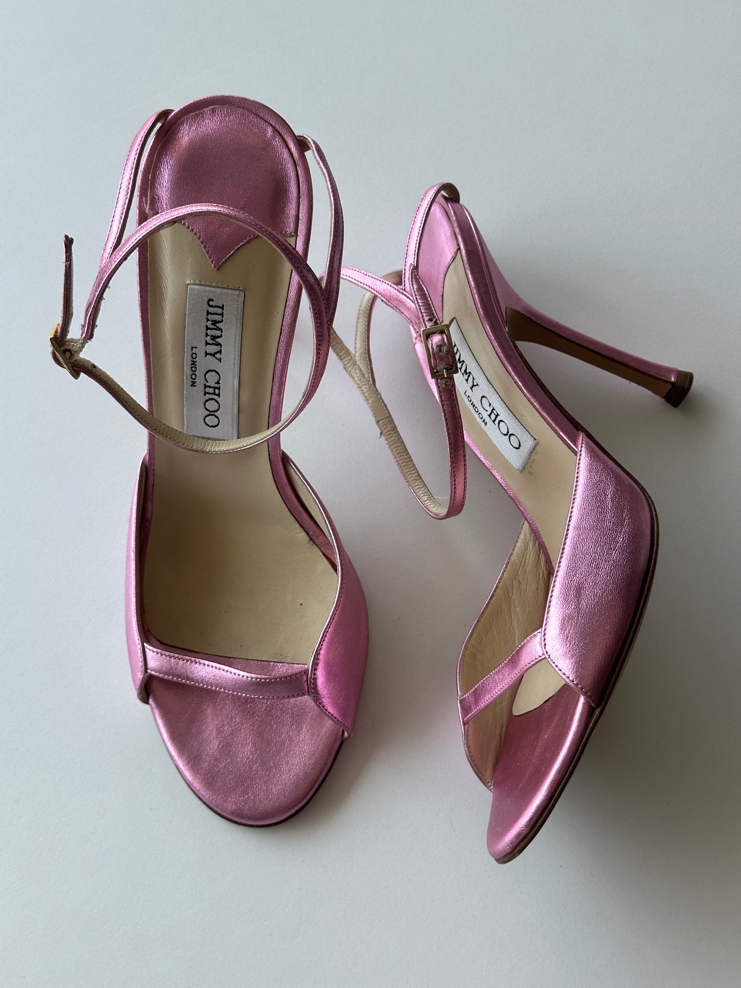 Jimmy Choo Metallic Heel (39)