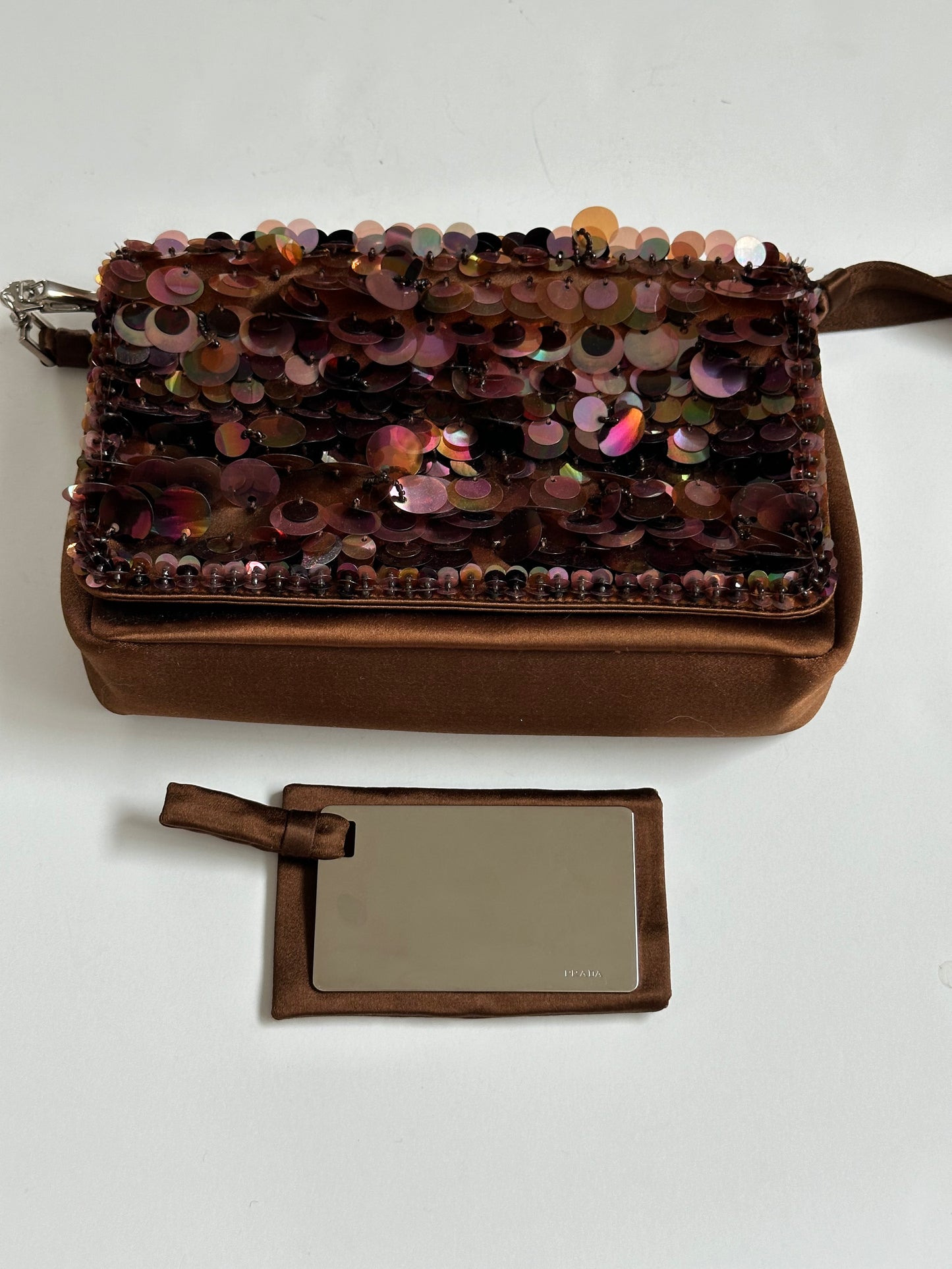 Prada 00's Raso Luce Sequin Bag
