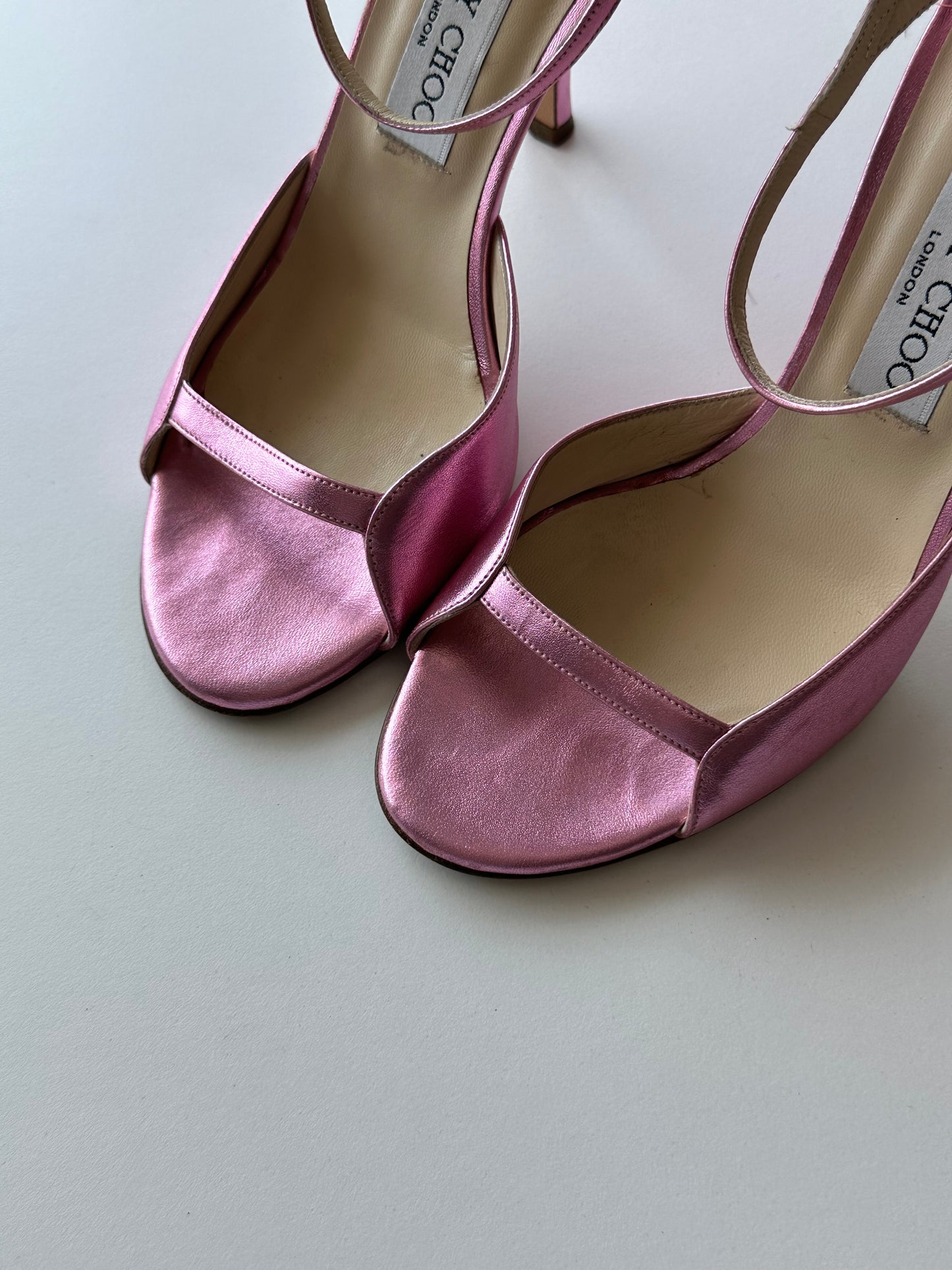 Jimmy Choo Metallic Heel (39)