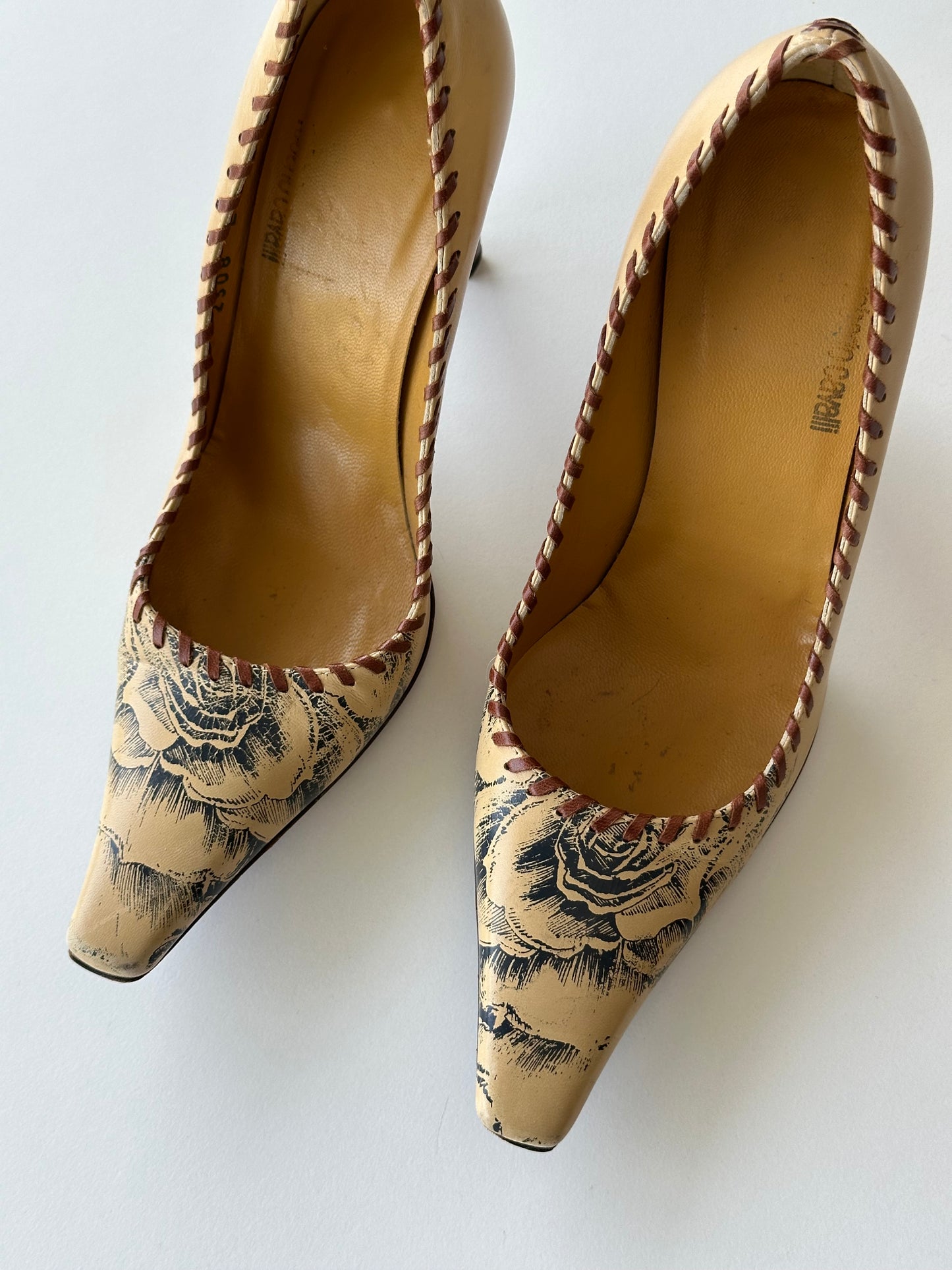 Roberto Cavalli Tattoo Heels (35.5)