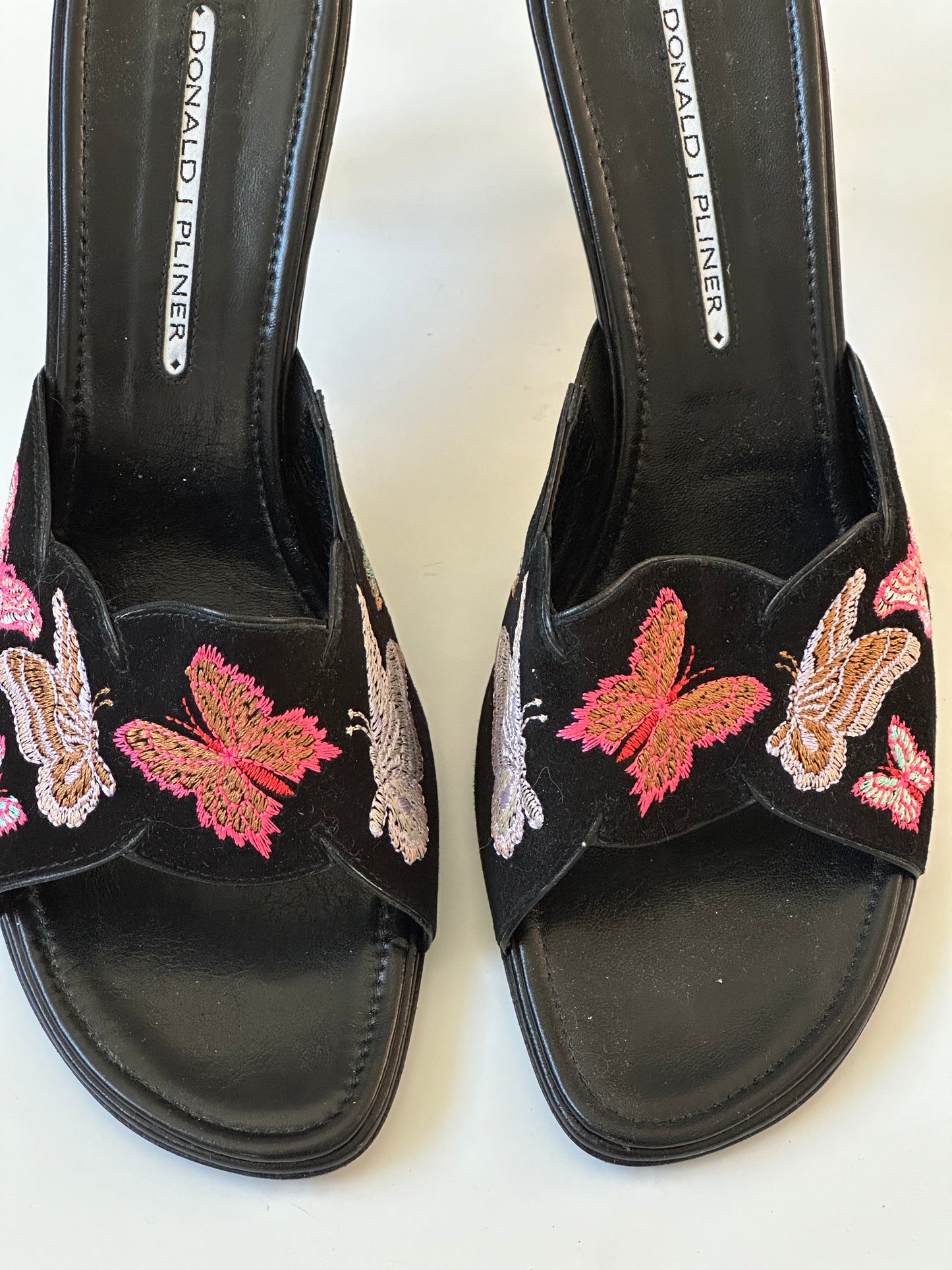 Donald J Pliner Suede Butterfly Mule (40)
