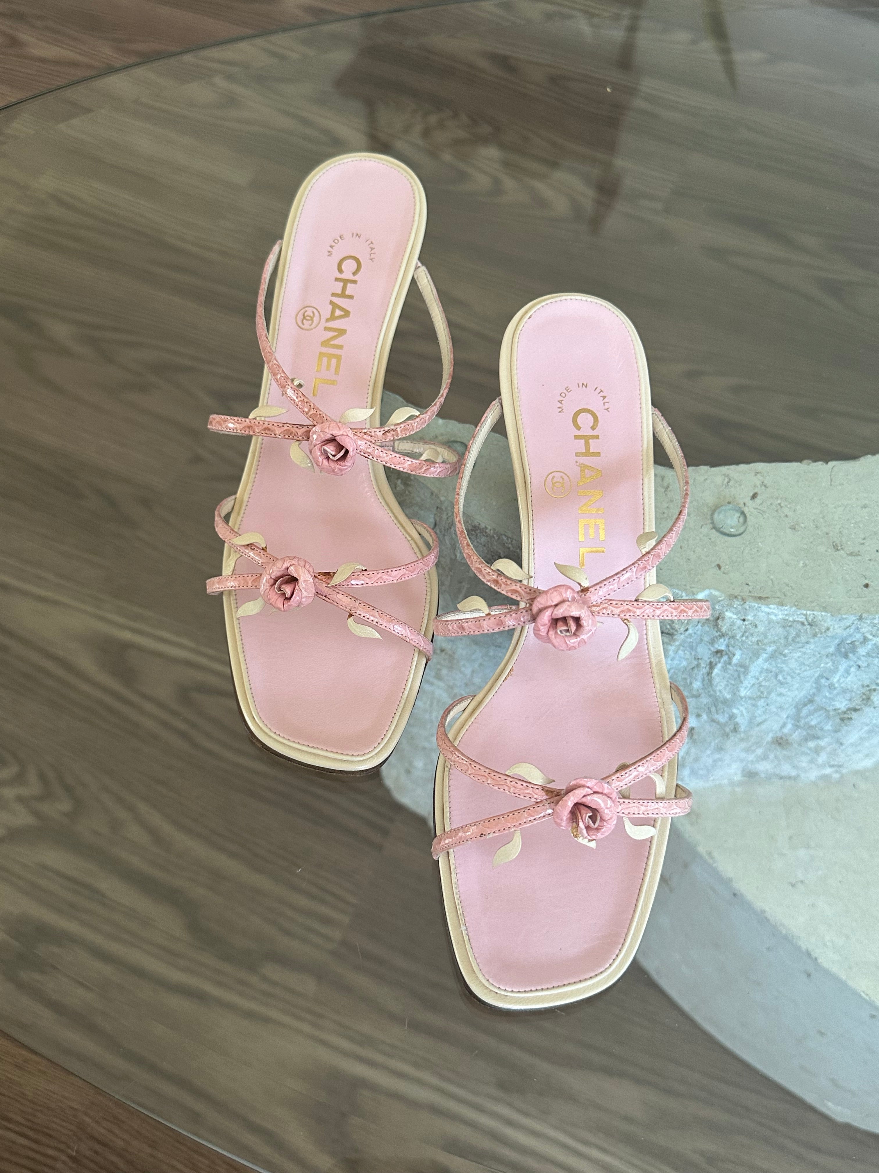 Chanel Rosebud Heels (37) – The Modern Romantique