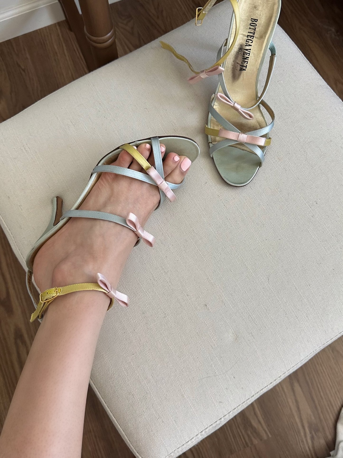 Bottega Veneta Stappy Silk Heel (38.5)
