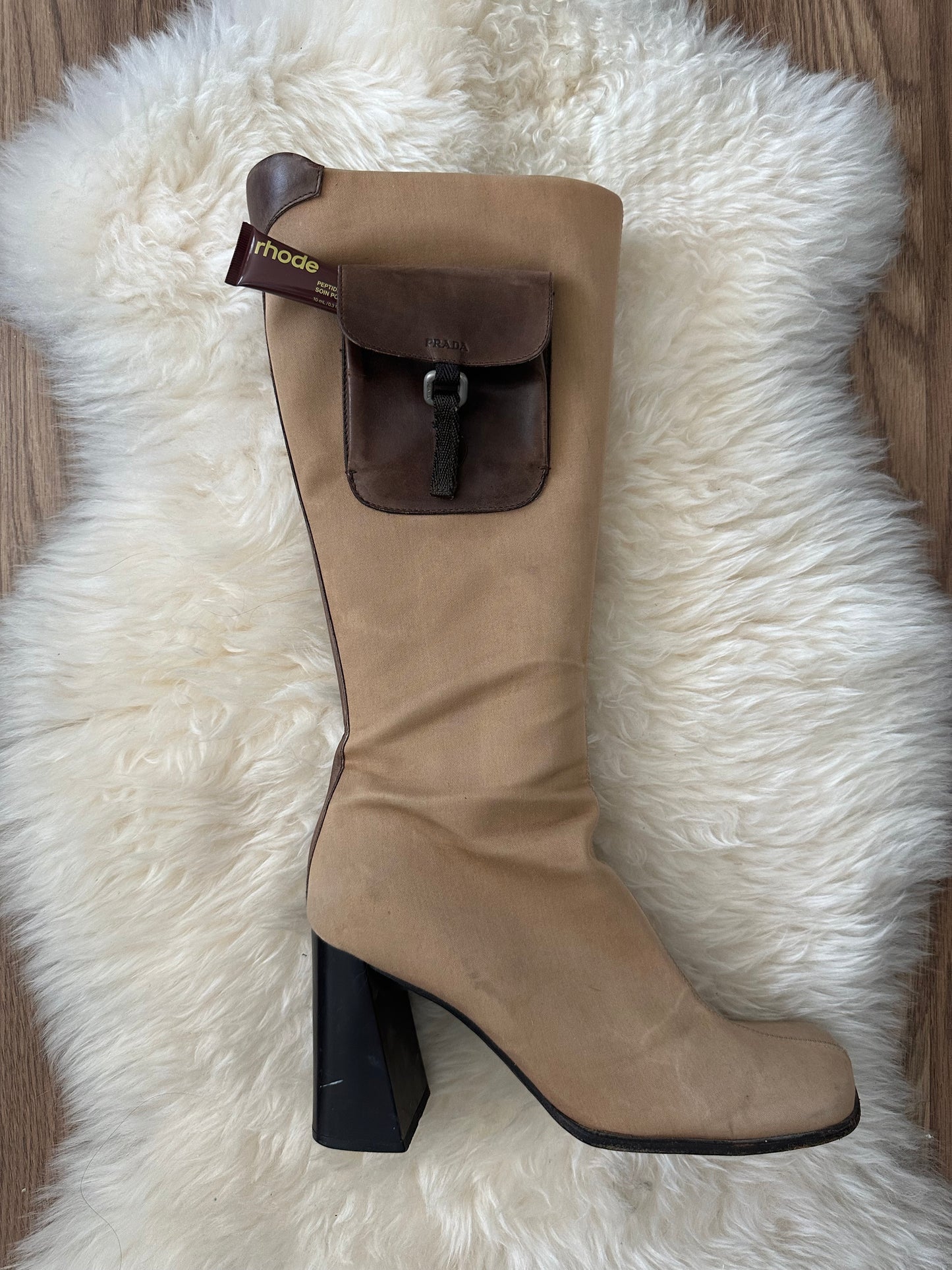 RARE ARCHIVAL PRADA F/W 1999 Pocket Boot (39.5)