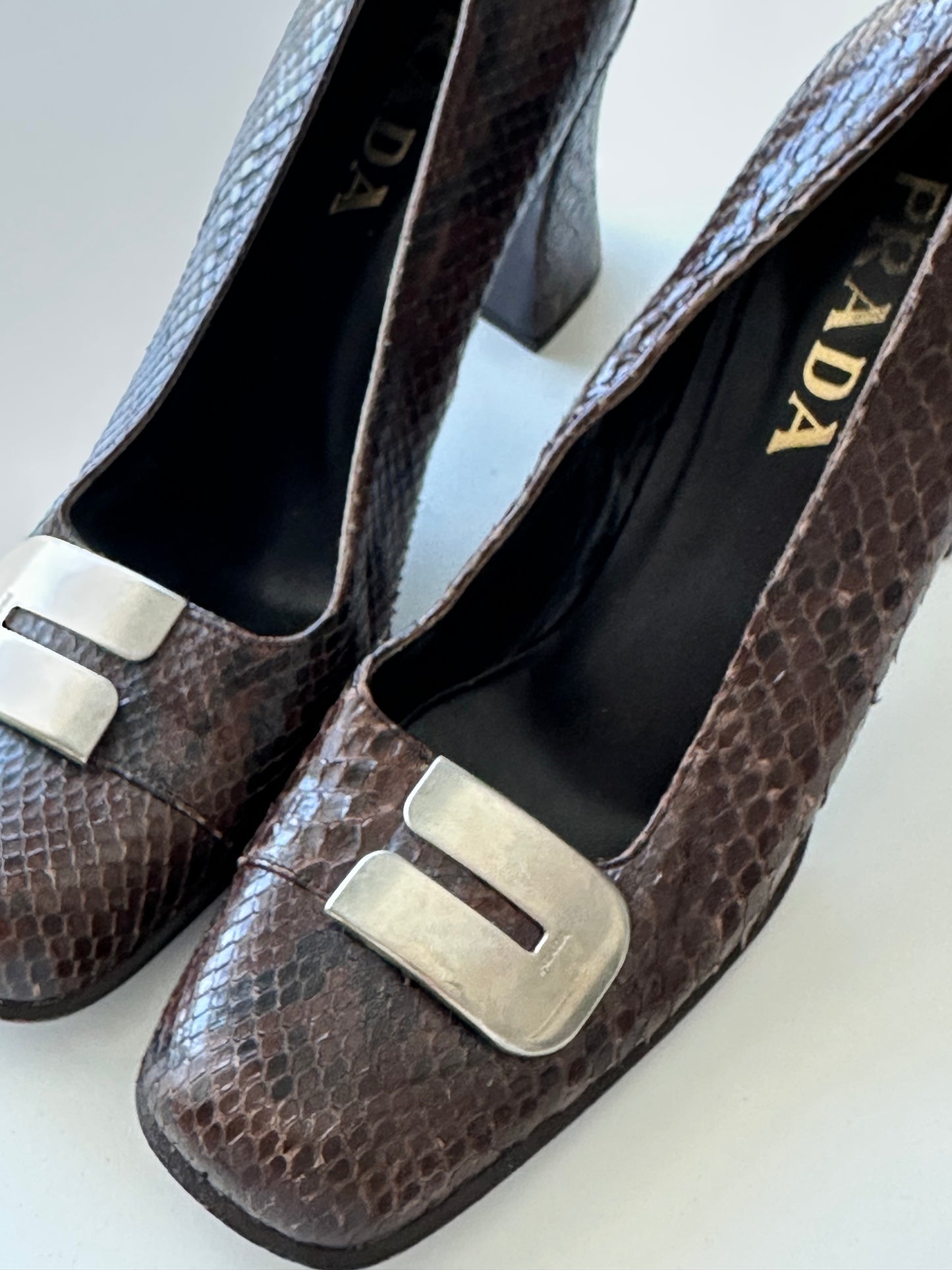 Prada 90’s Snakeskin Pump (38)