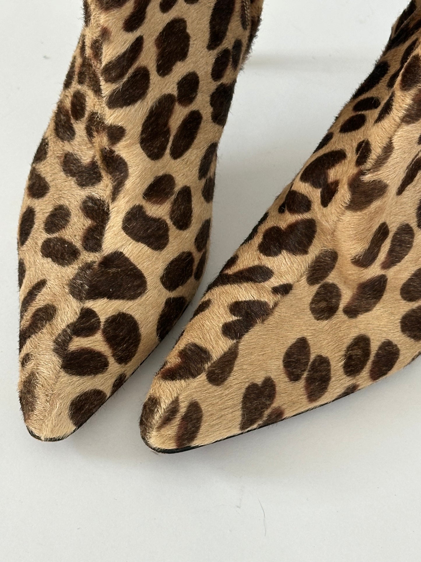 Dior Leopard Pony Hair Ankle Boot (36.5)
