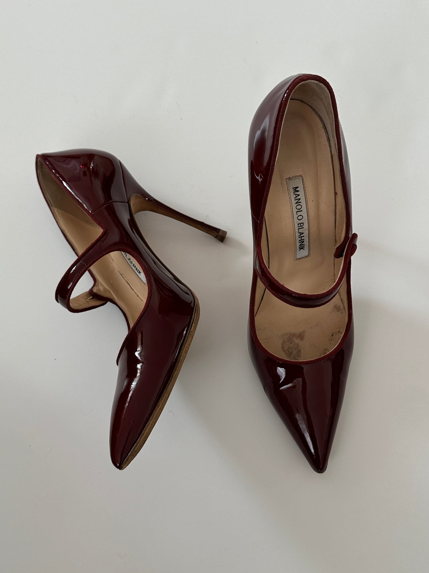 Manolo Blahnik Patent Leather Mary-Janes (39)