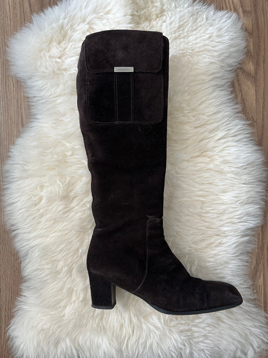 YSL Suede pocket boot (38.5)