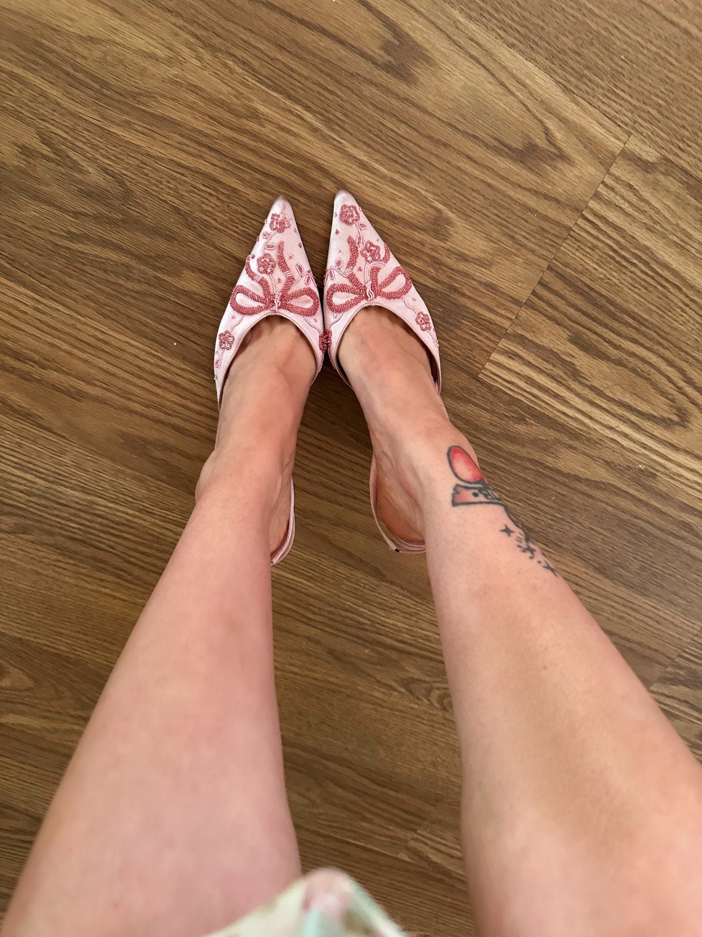 Rene Caovilla Beaded Slingback (38.5)