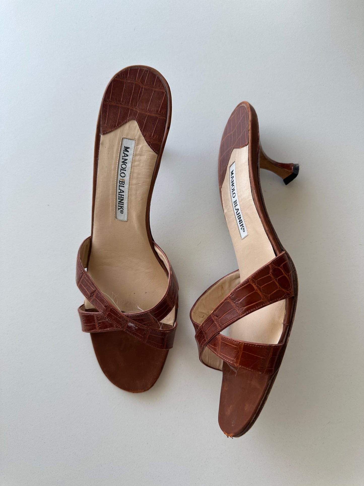 Manolo Blahnik Croc Mule (40)