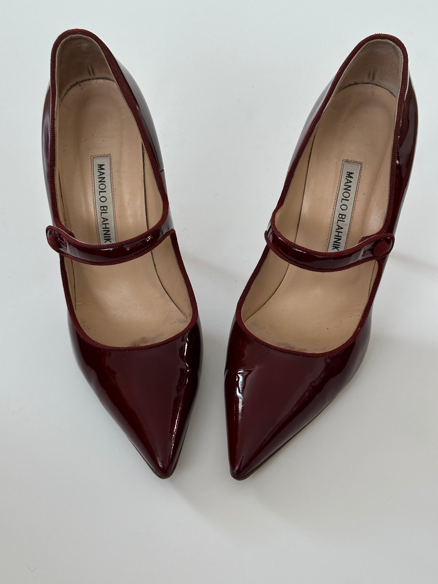 Manolo Blahnik Patent Leather Mary-Janes (39)