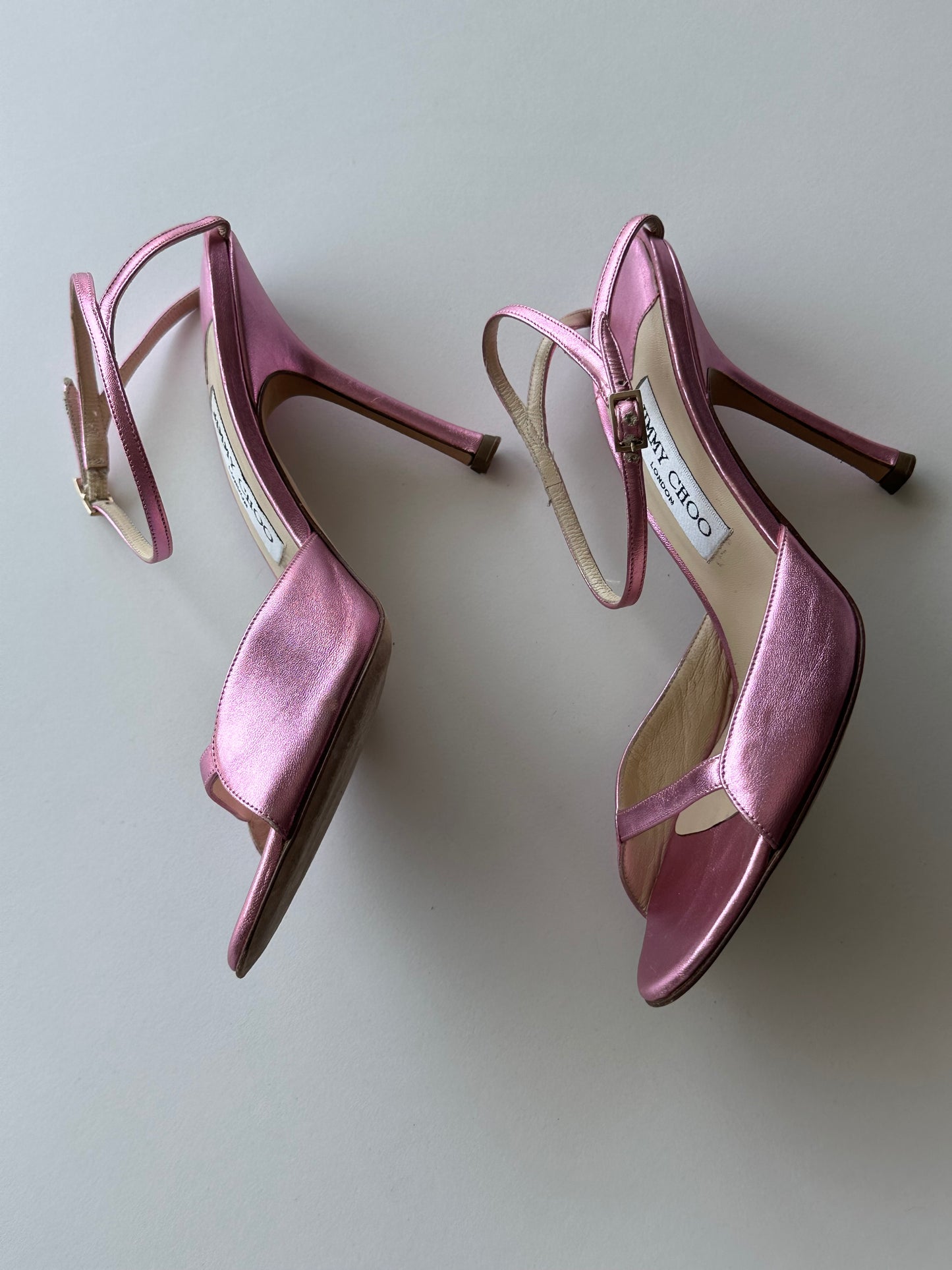 Jimmy Choo Metallic Heel (39)