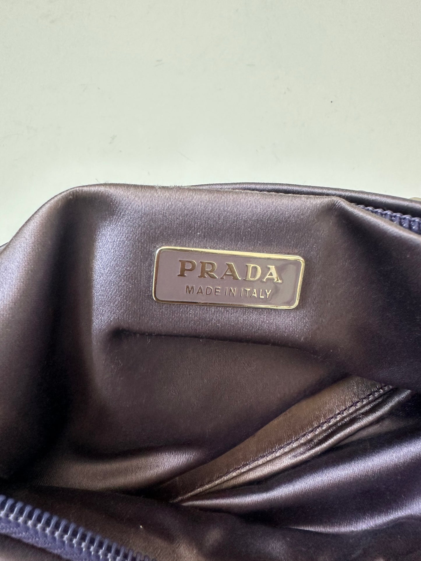 Prada 00’s Sequin Raso Luce Pochette