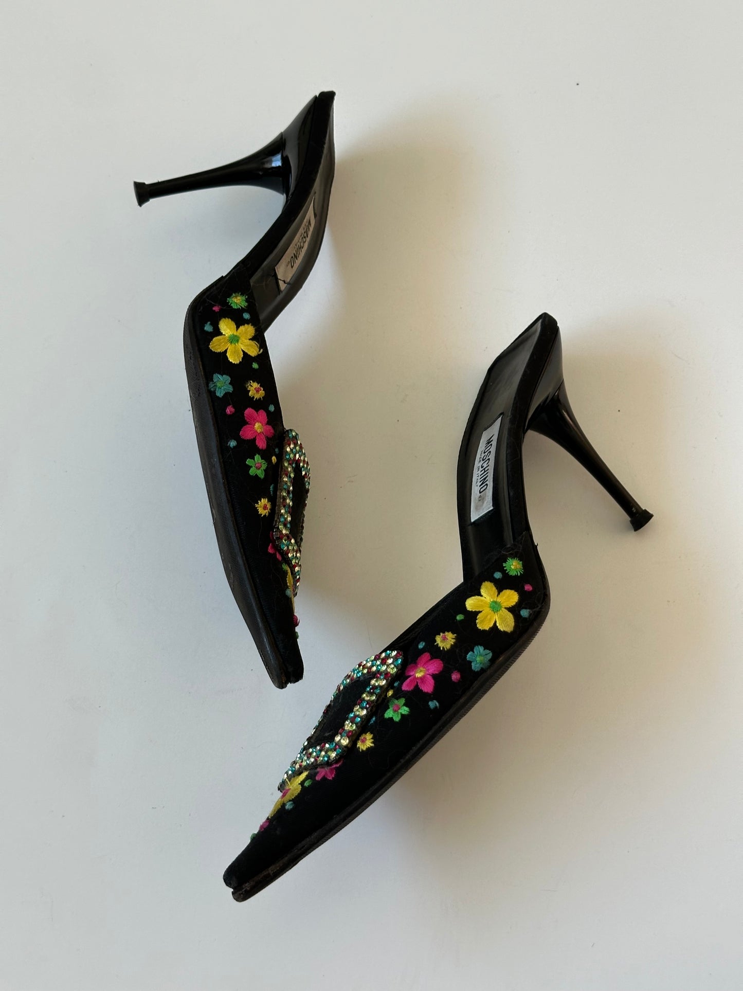 Moschino Floral Buckle Mule (38.5)