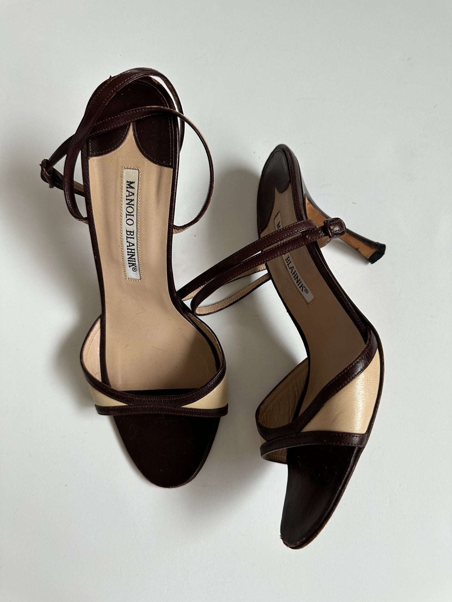 Manolo Blahnik Ankle Strap Heel (37.5)