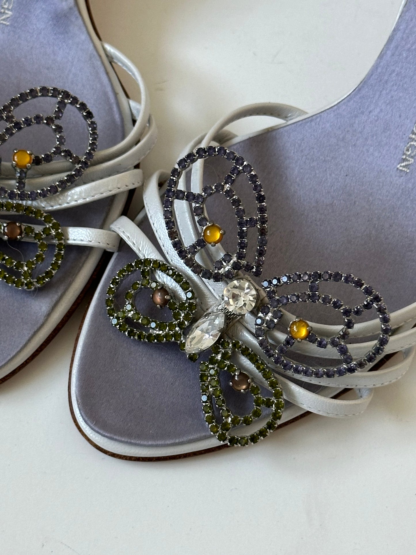 Giuseppe Zanotti Rhinestone Butterfly Mules (36)