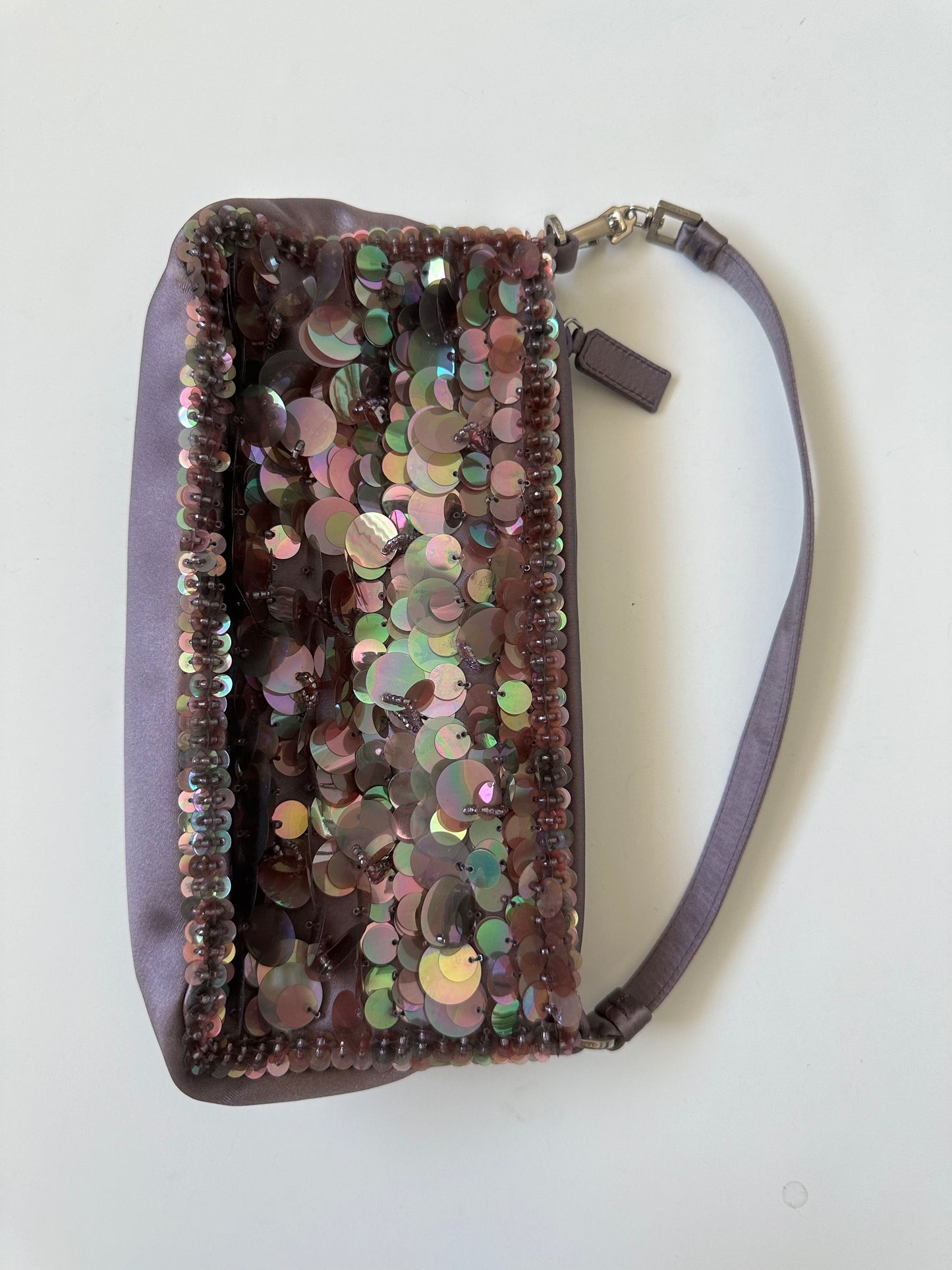 Prada 00’s Sequin Raso Luce Pochette