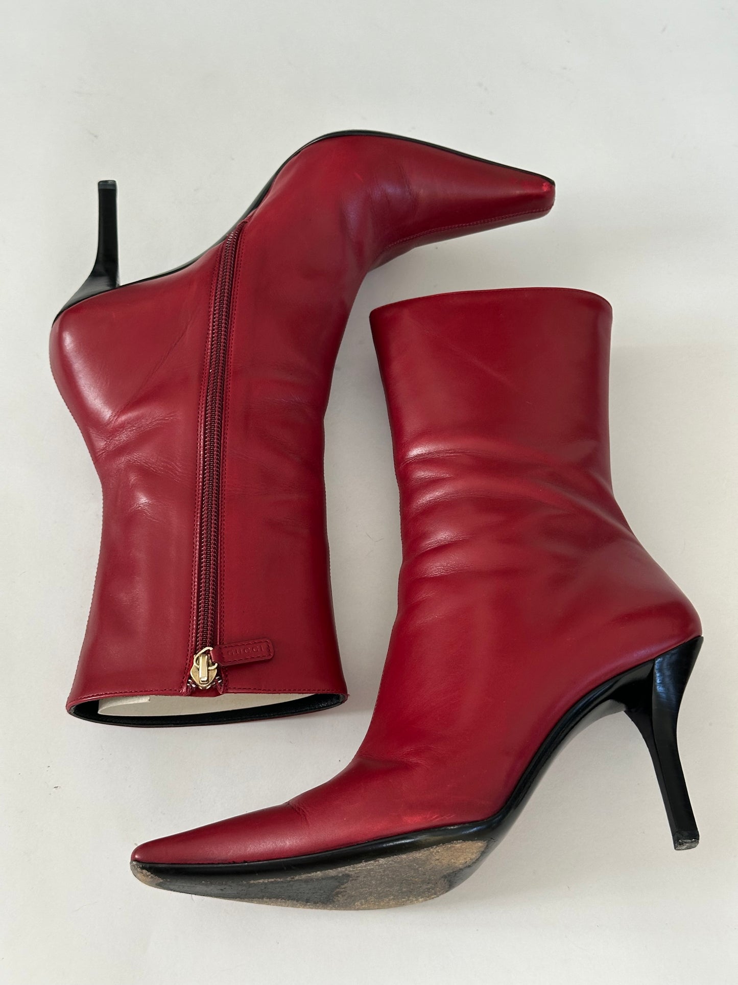 Gucci Mid Calf Boots (37.5)