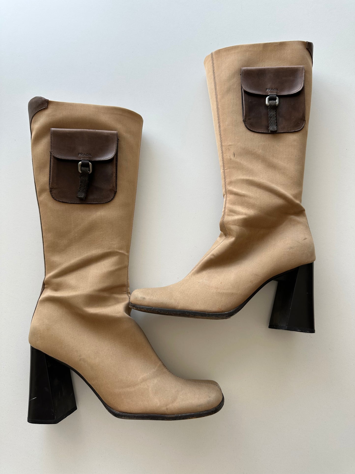 RARE ARCHIVAL PRADA F/W 1999 Pocket Boot (39.5)