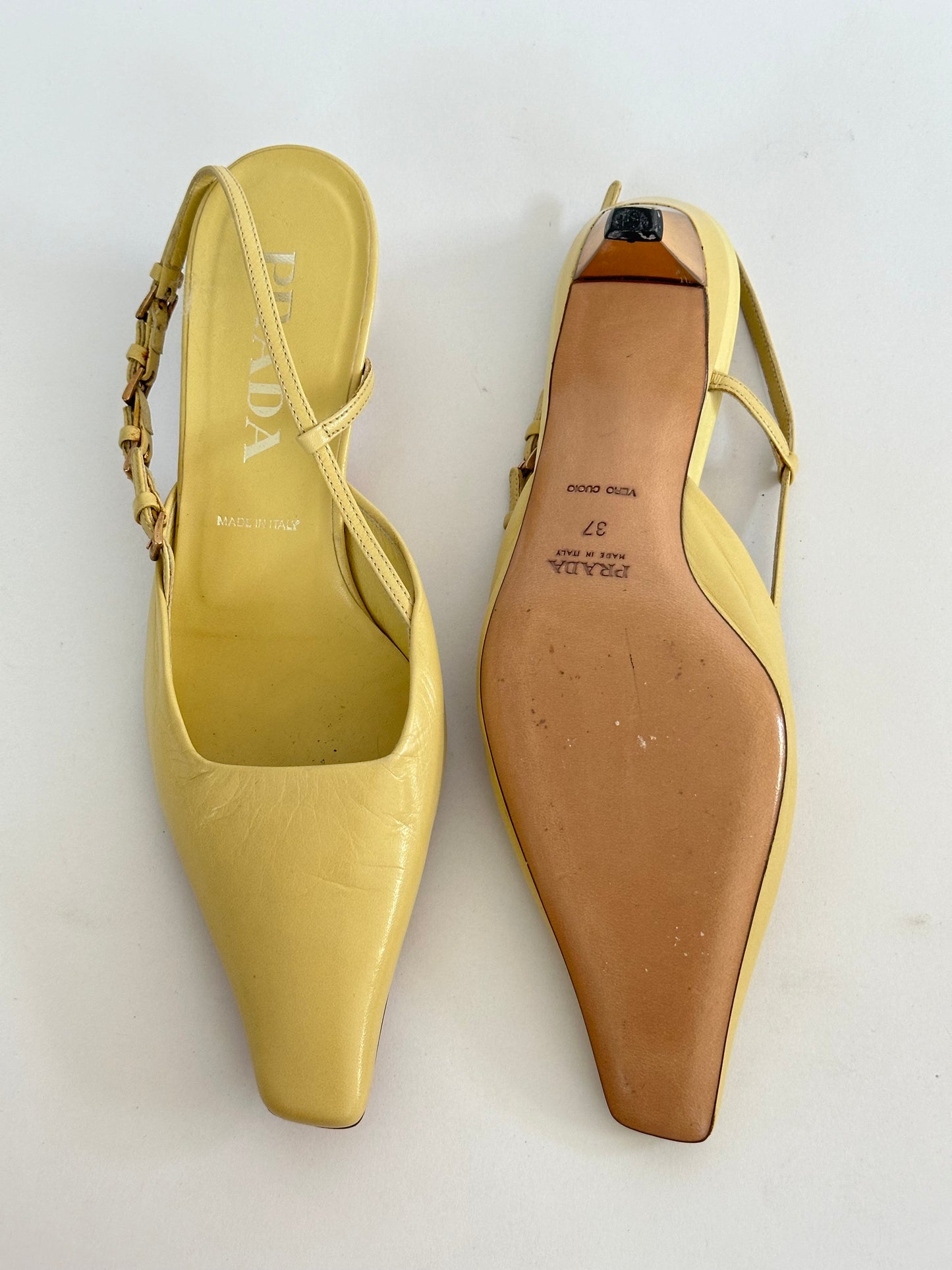 Prada Kitten Heel Slingback (37)