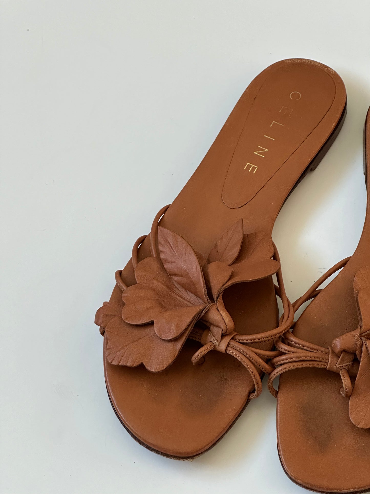 Celine Brown Floral Sandal (38)