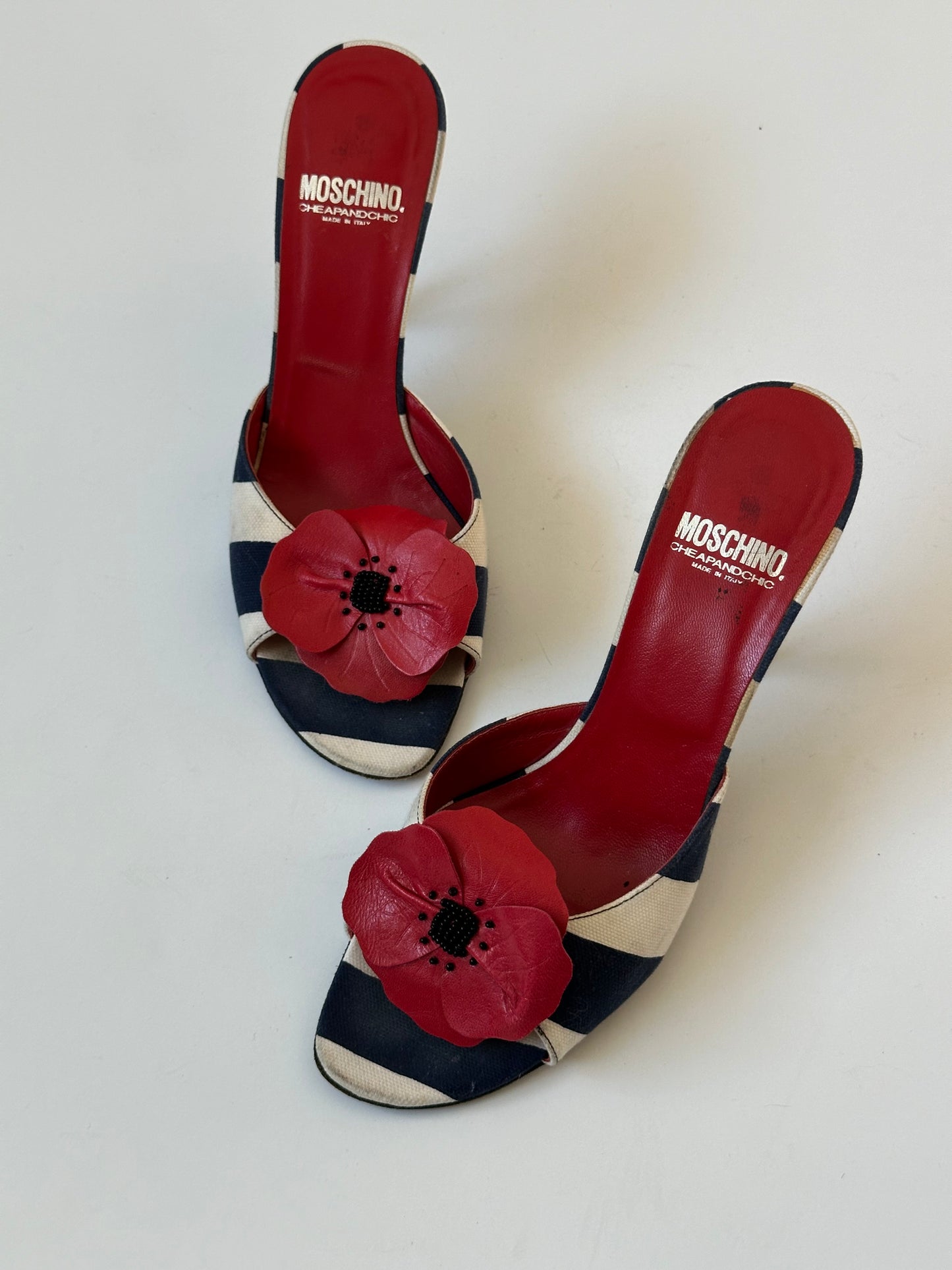 Moschino Nautical Poppy Mule (38)