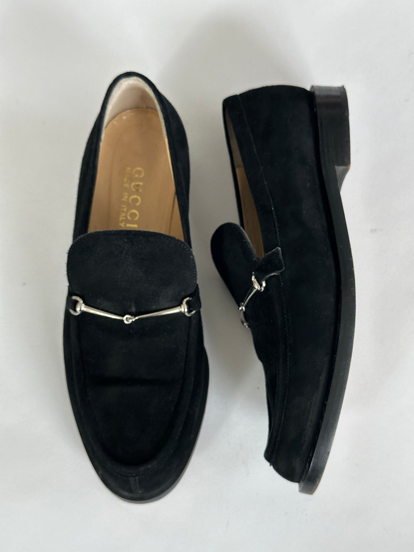 Gucci Horsebit Suede Loafers (36.5)