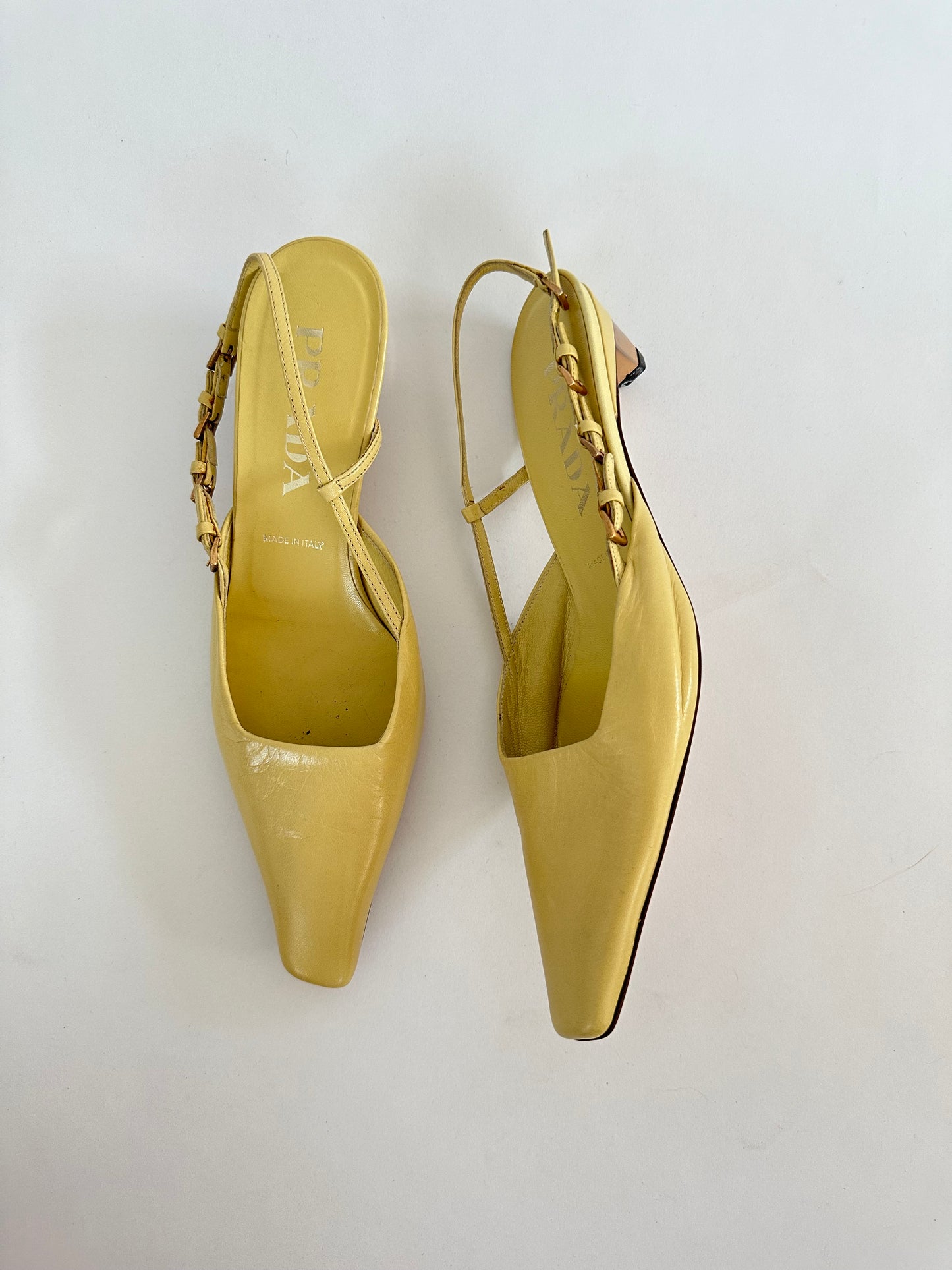 Prada Kitten Heel Slingback (37)