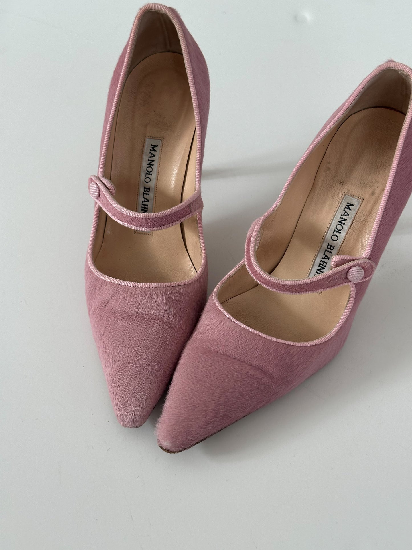 Manolo Blahnik Pink Campari (35.5)