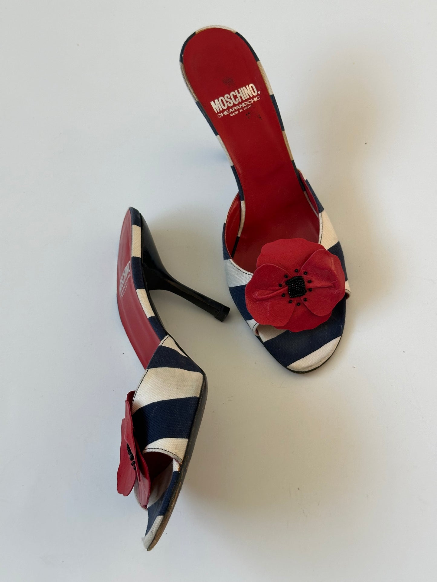 Moschino Nautical Poppy Mule (38)