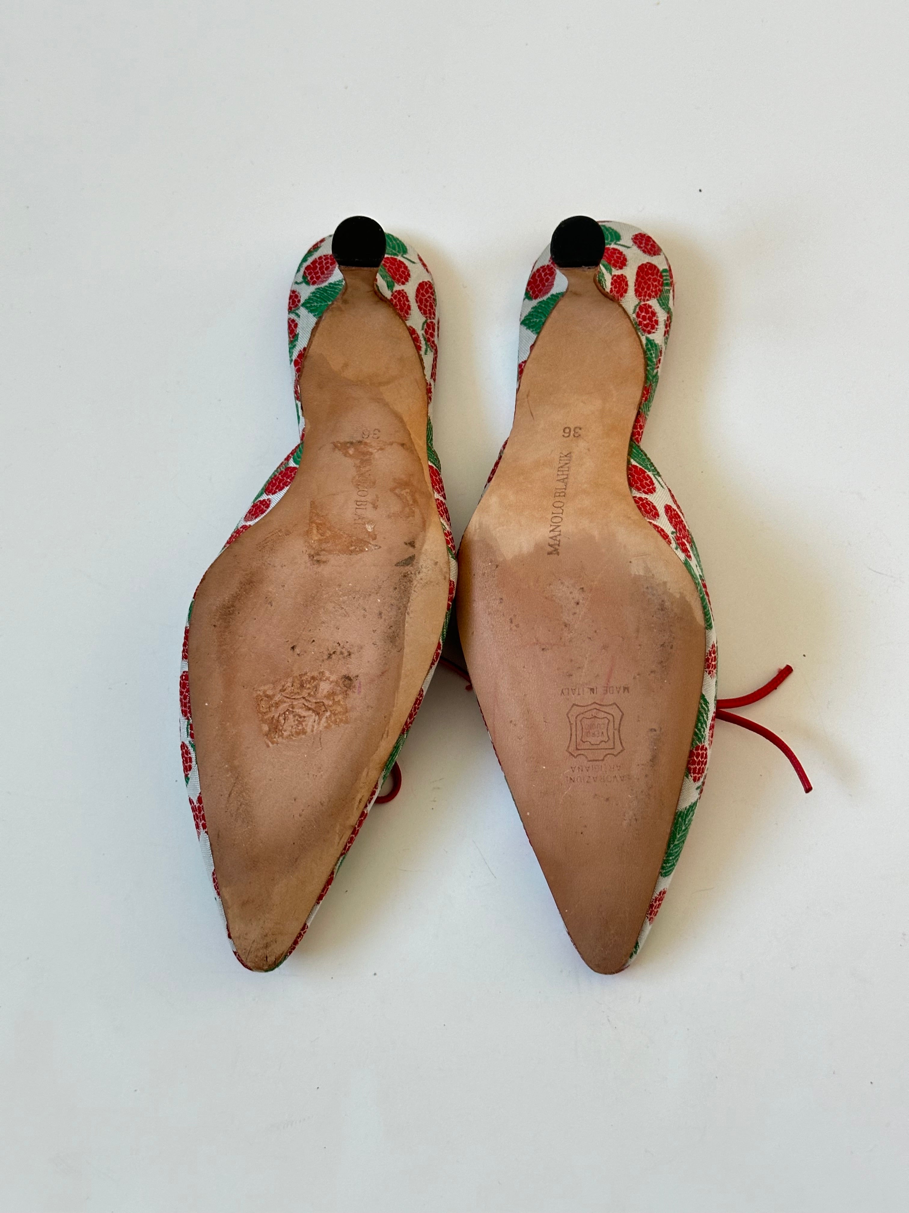 Manolo Blahnik Raspberry Mule (36) – The Modern Romantique