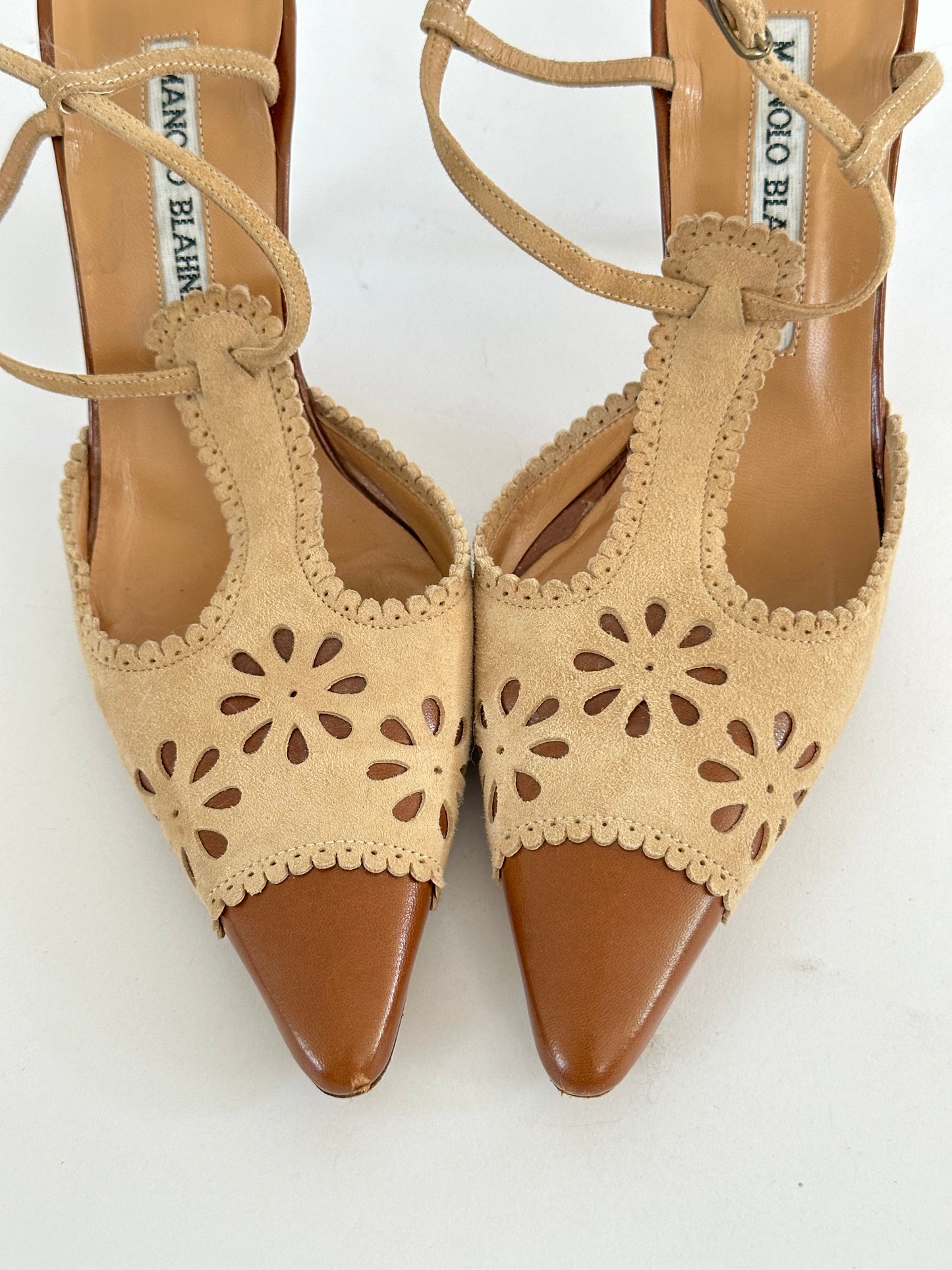 Manolo Blahnik T-Strap Heels (36)