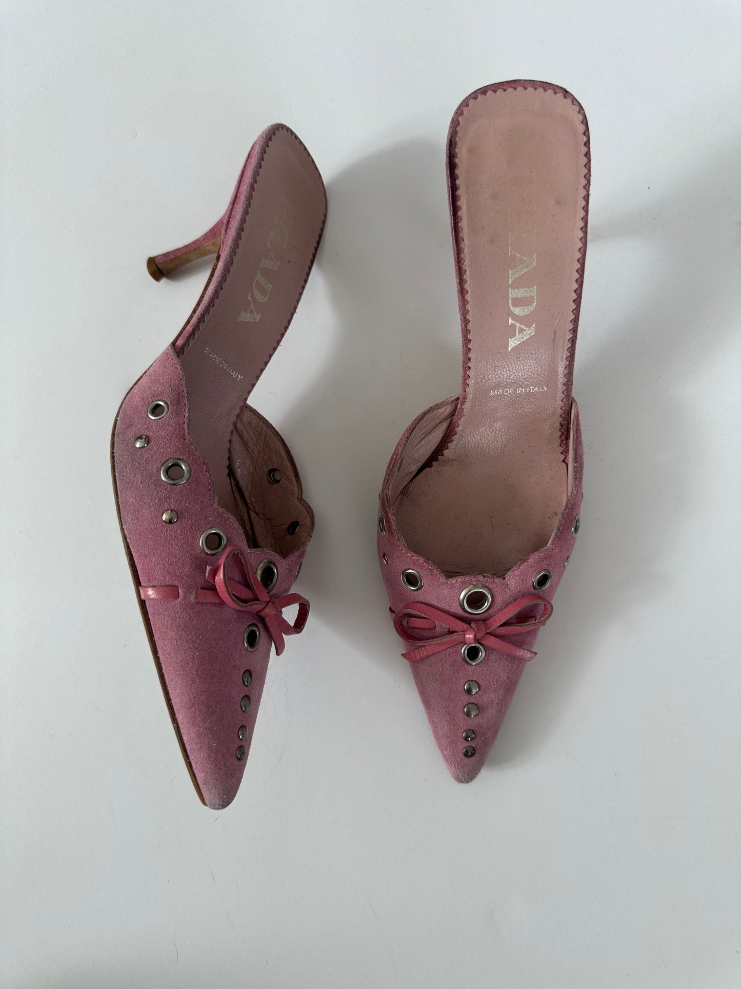 Prada Grommet Mules (35)