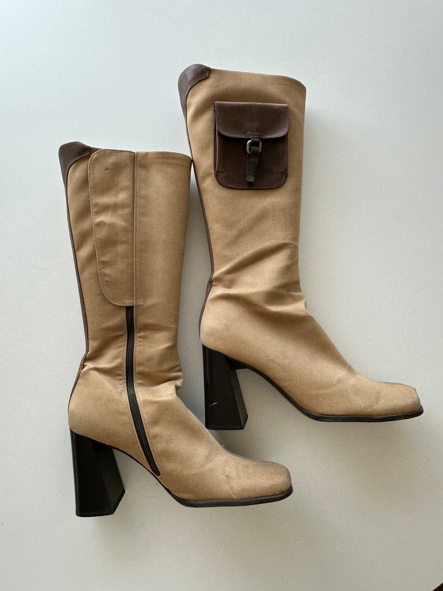 RARE ARCHIVAL PRADA F/W 1999 Pocket Boot (39.5)