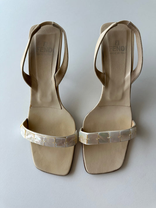 Fendi Mother of Pearl Slingback (36.5)