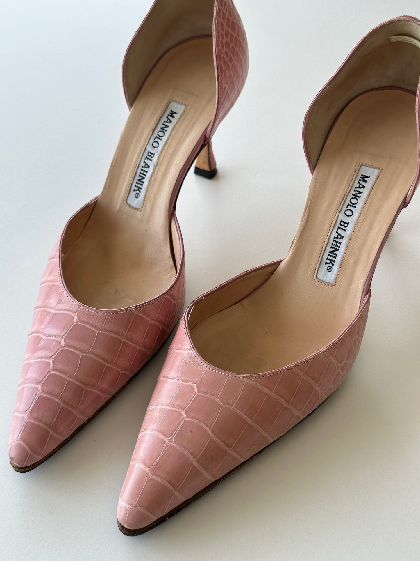 Manolo Blahnik Croc Heel (36.5)