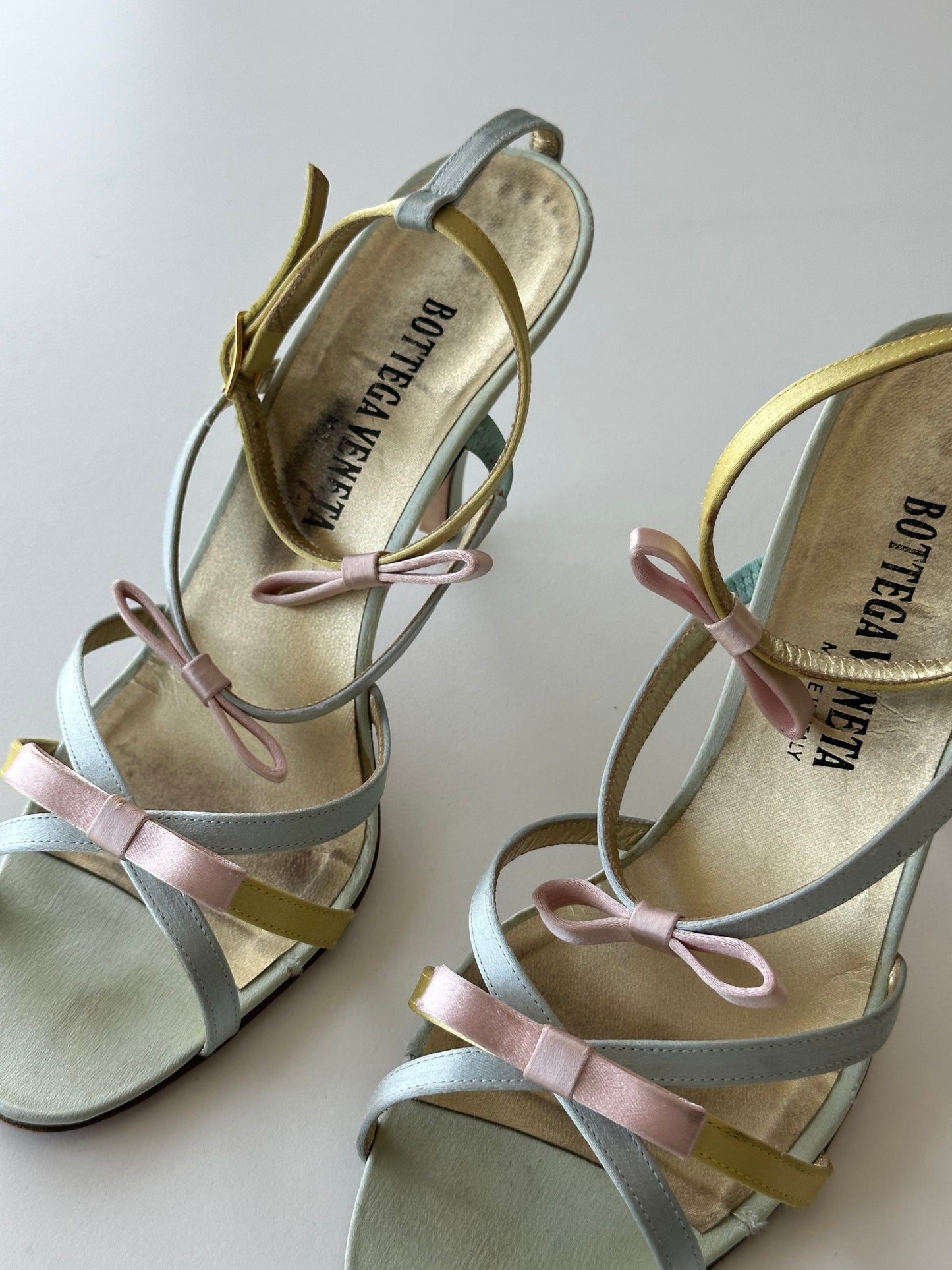 Bottega Veneta Stappy Silk Heel (38.5)