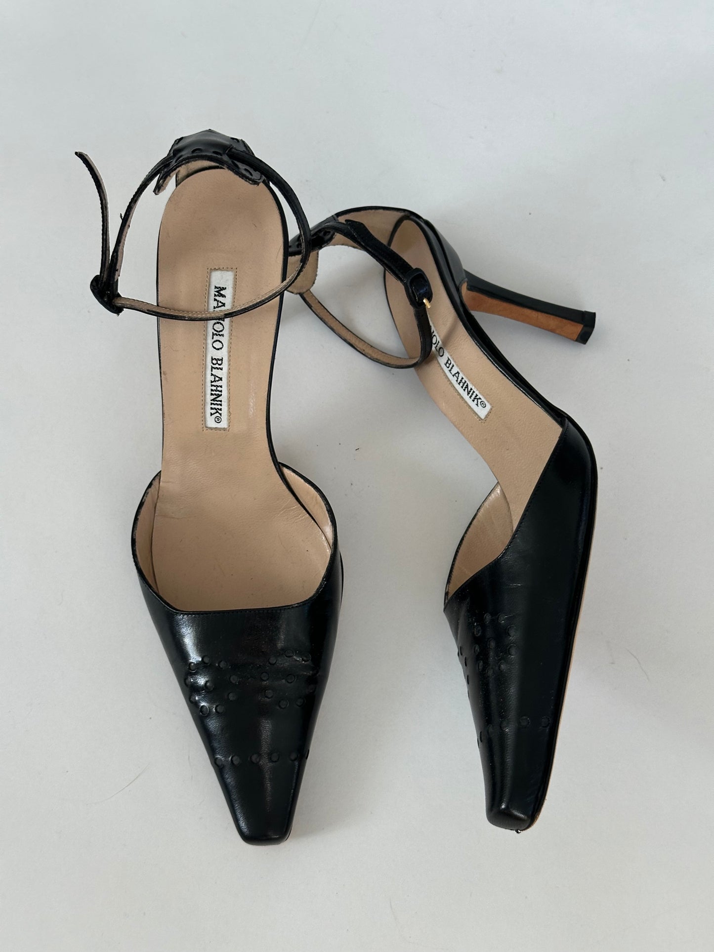 Manolo Blahnik Ankle Heels (38)&(36.5)