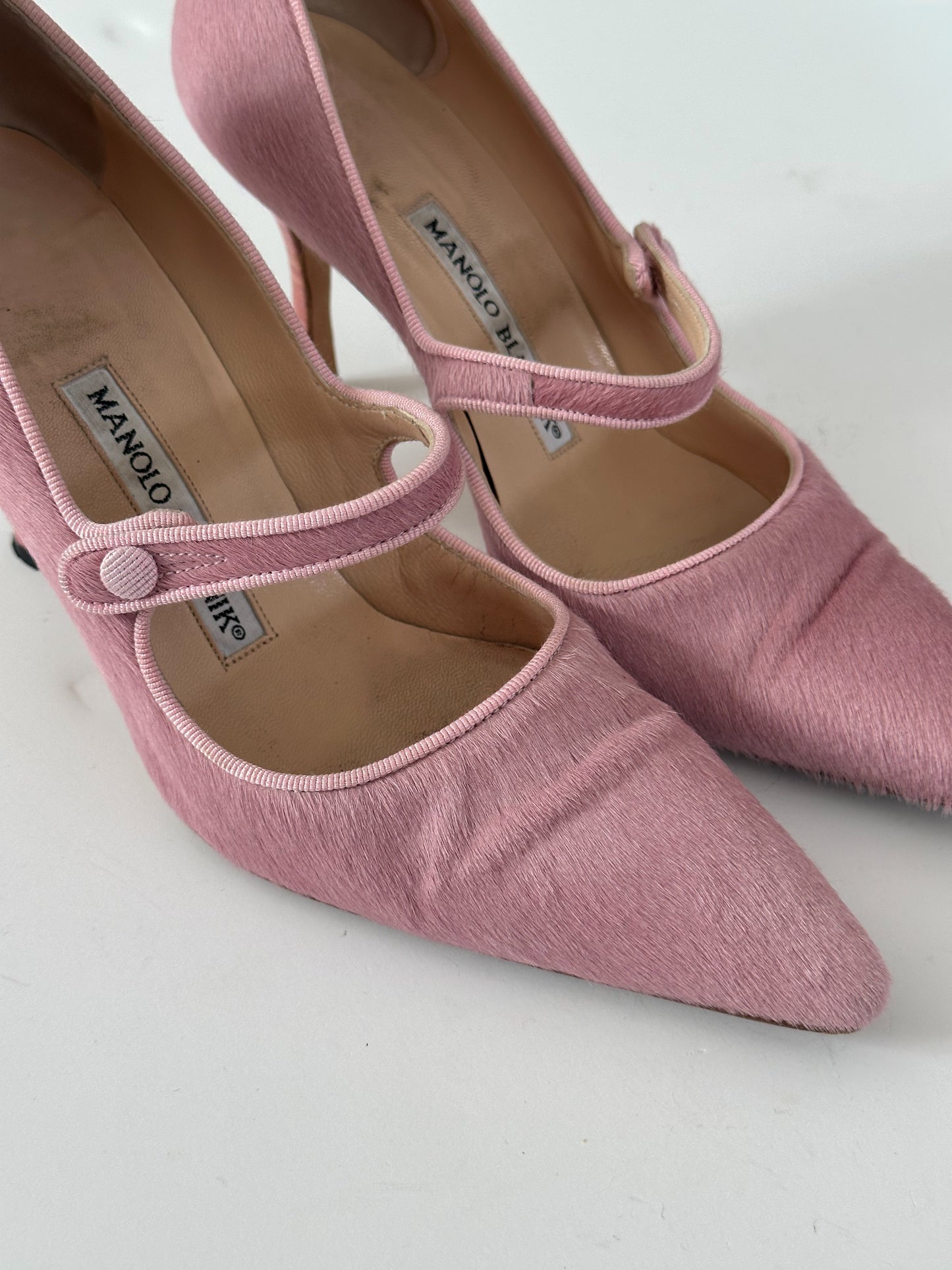 Manolo Blahnik Pink Campari (35.5)