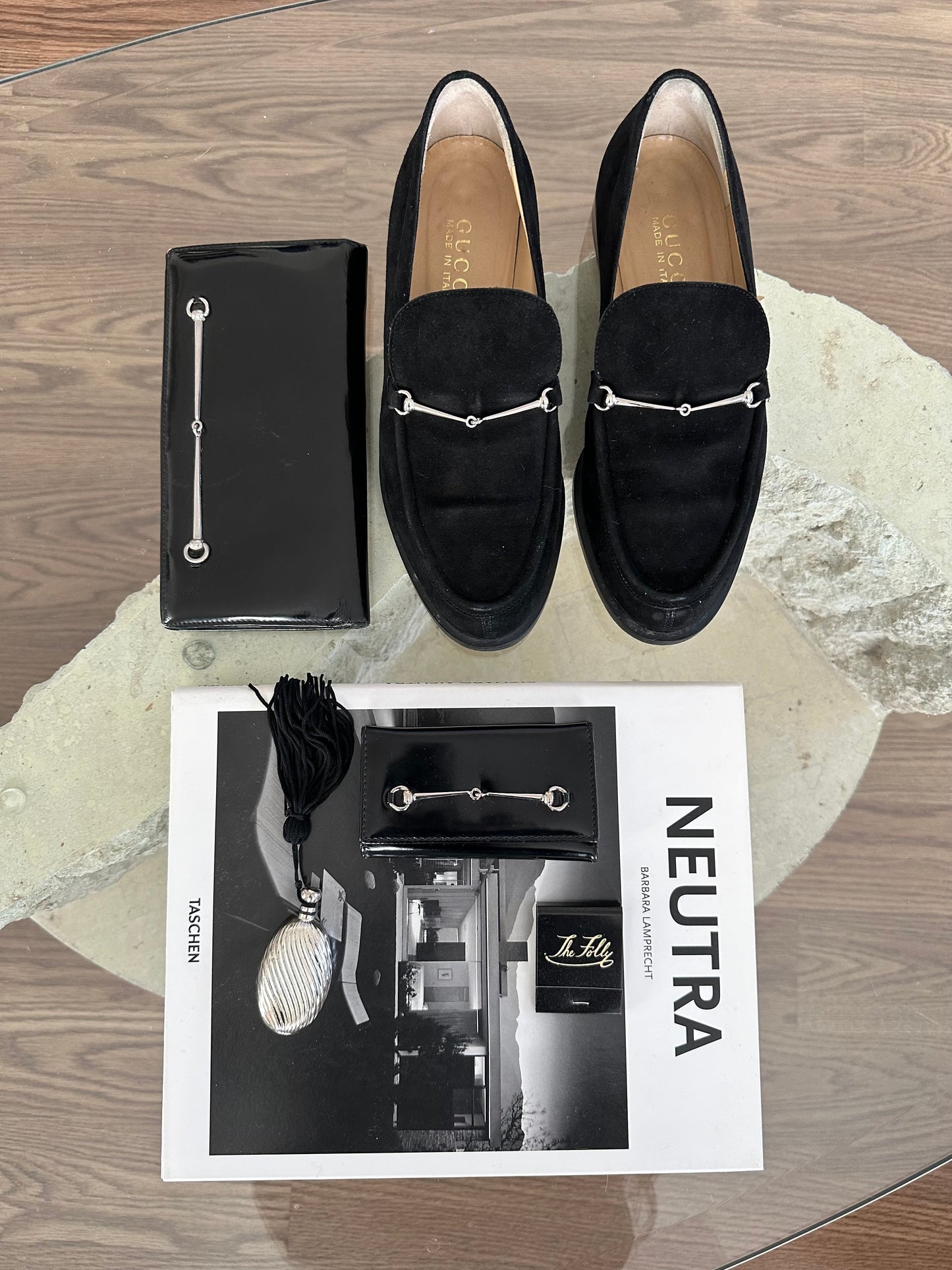 Gucci Horsebit Suede Loafers (36.5)