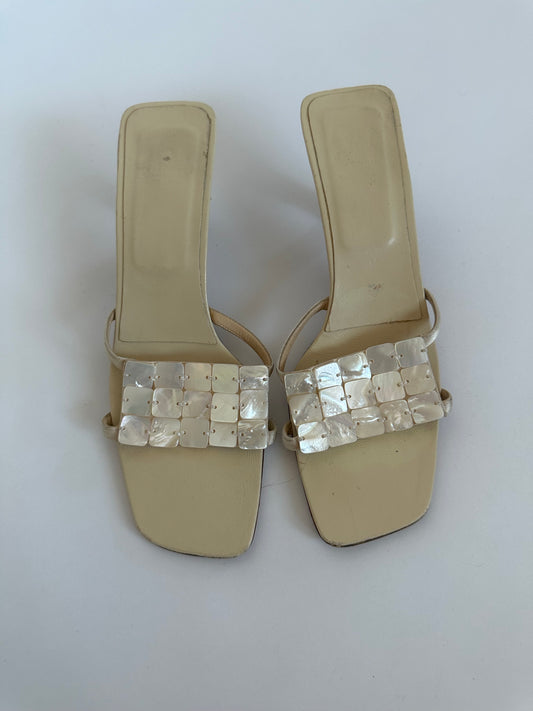 Fendi Mother of Pearl Sandals (6.5)