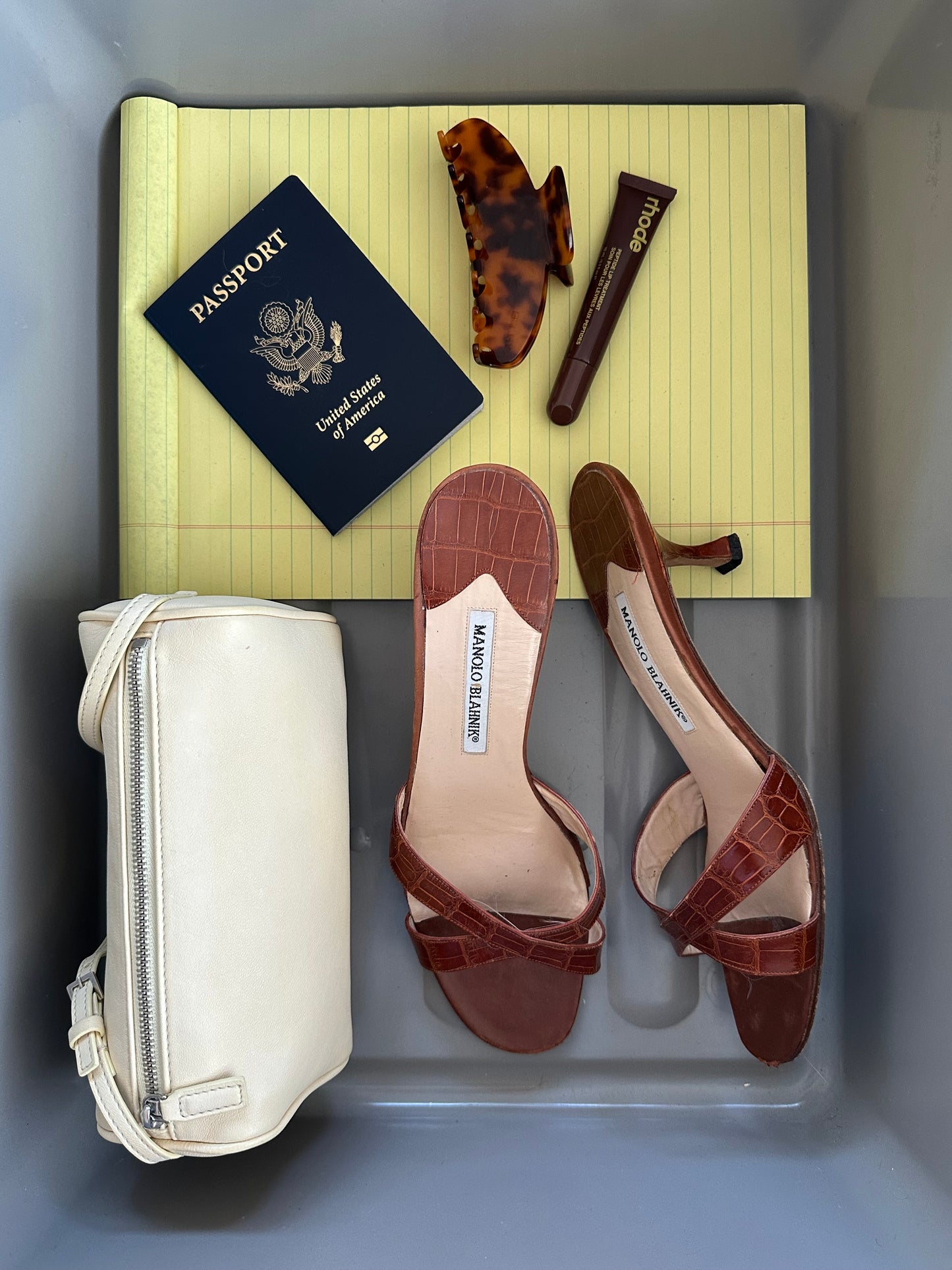 Manolo Blahnik Croc Mule (40)