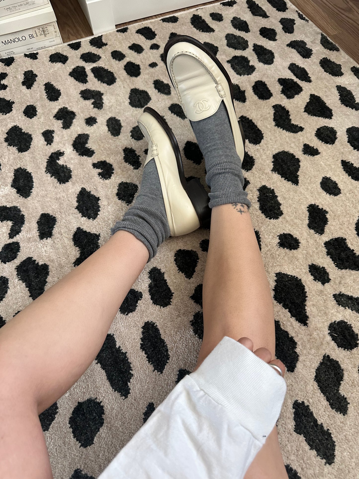 90’s Chanel Leather Loafer (37)