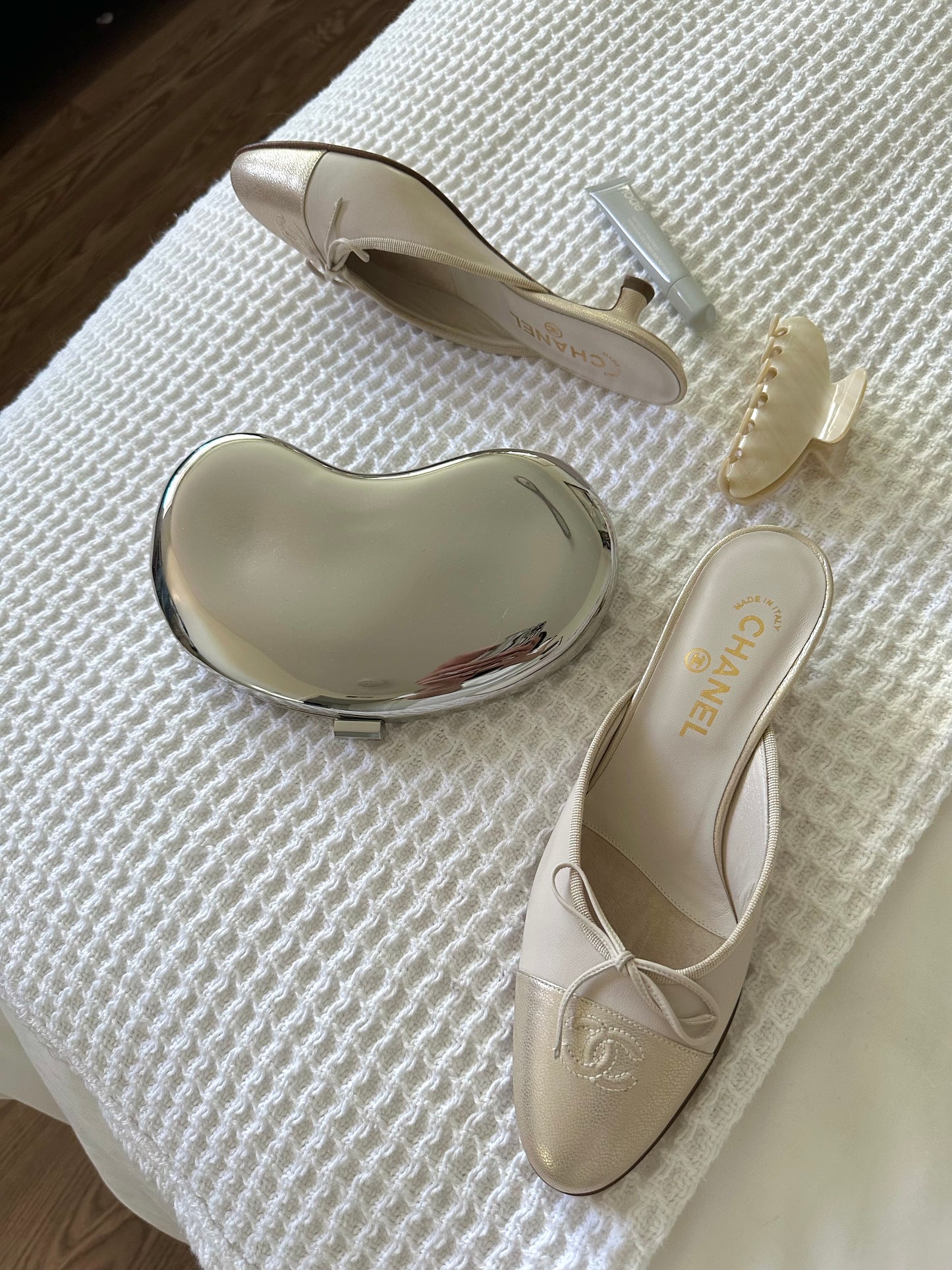 Chanel Cap Toe Mule (38.5)