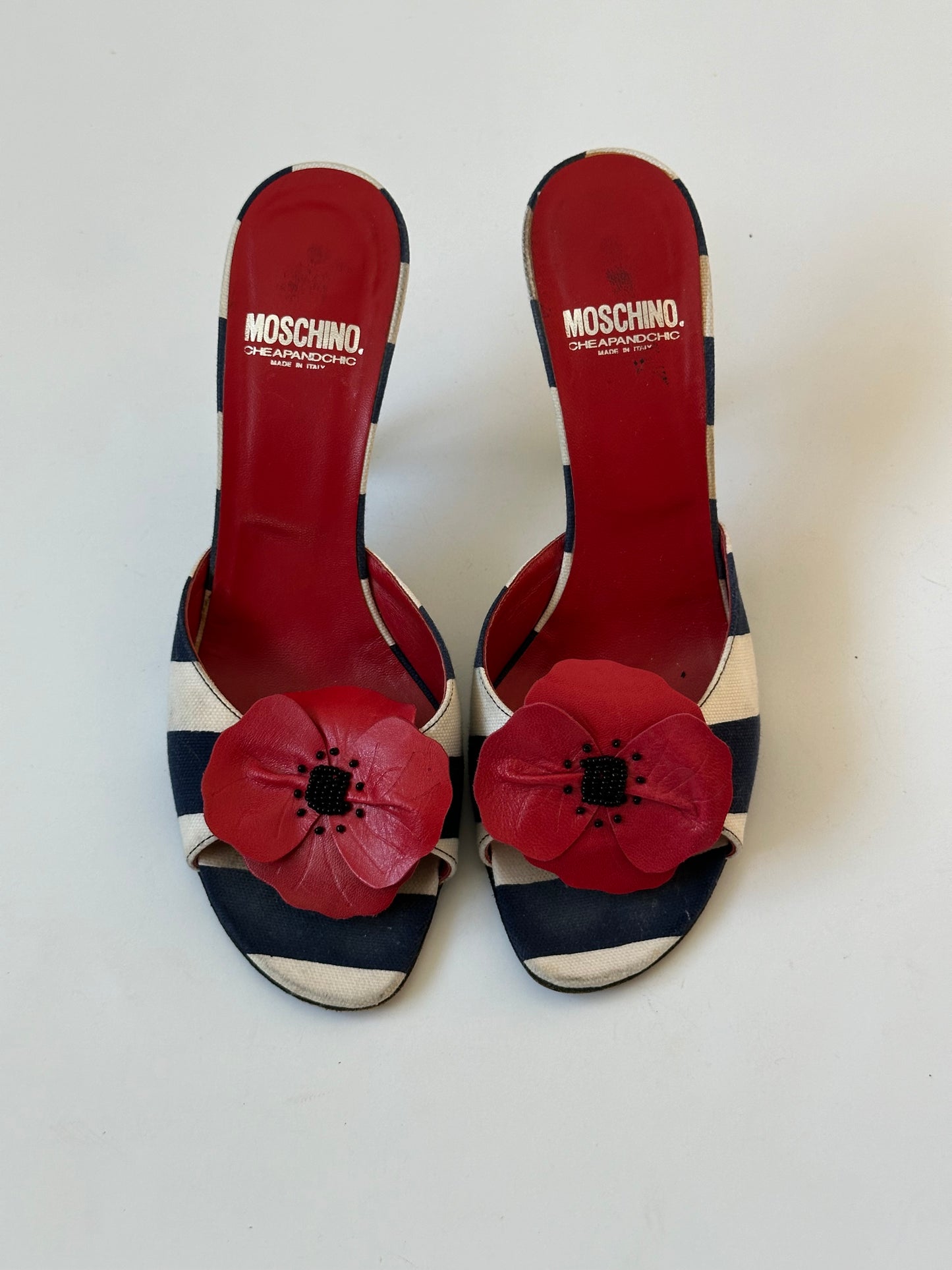 Moschino Nautical Poppy Mule (38)