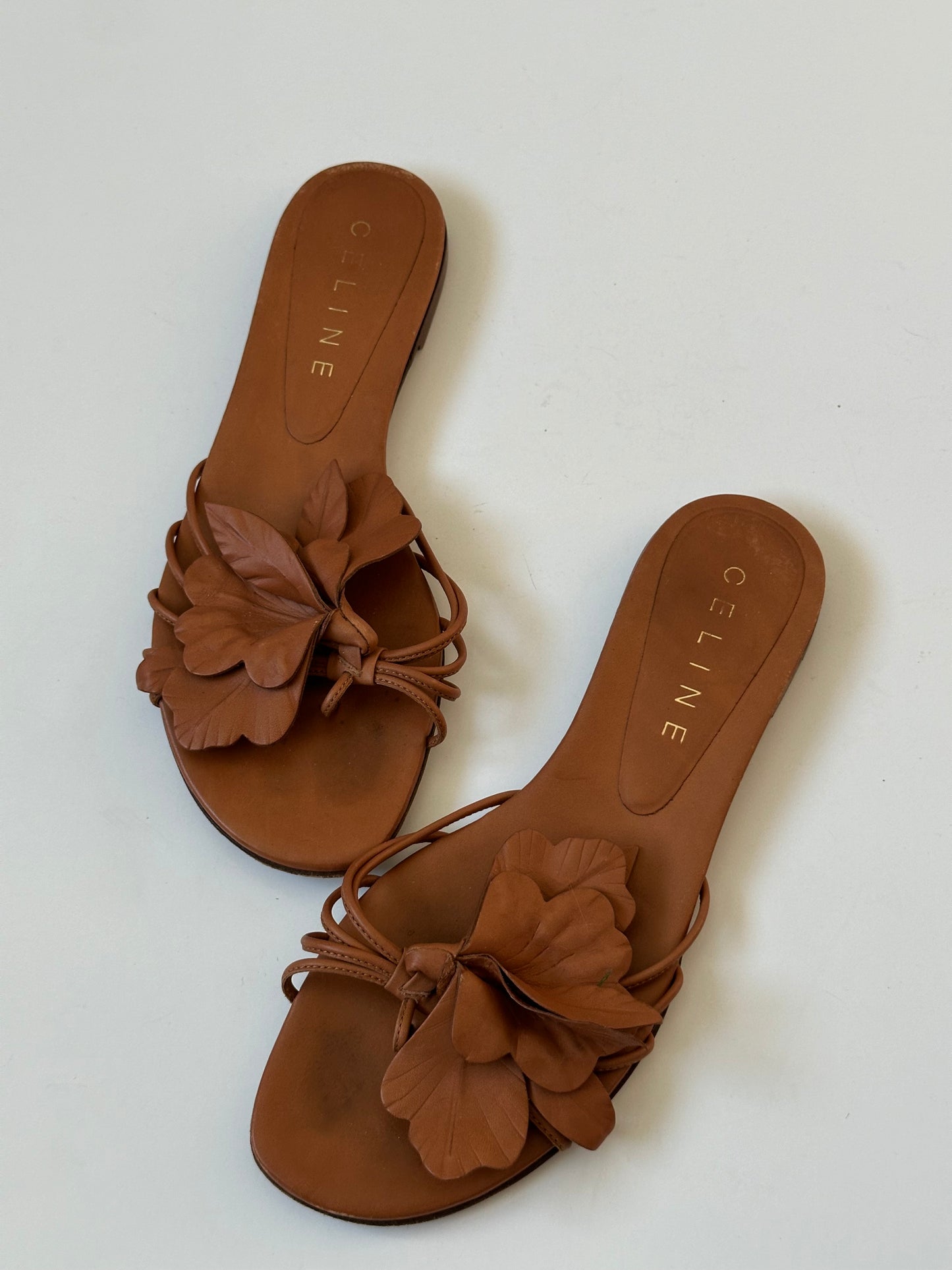 Celine Brown Floral Sandal (38)